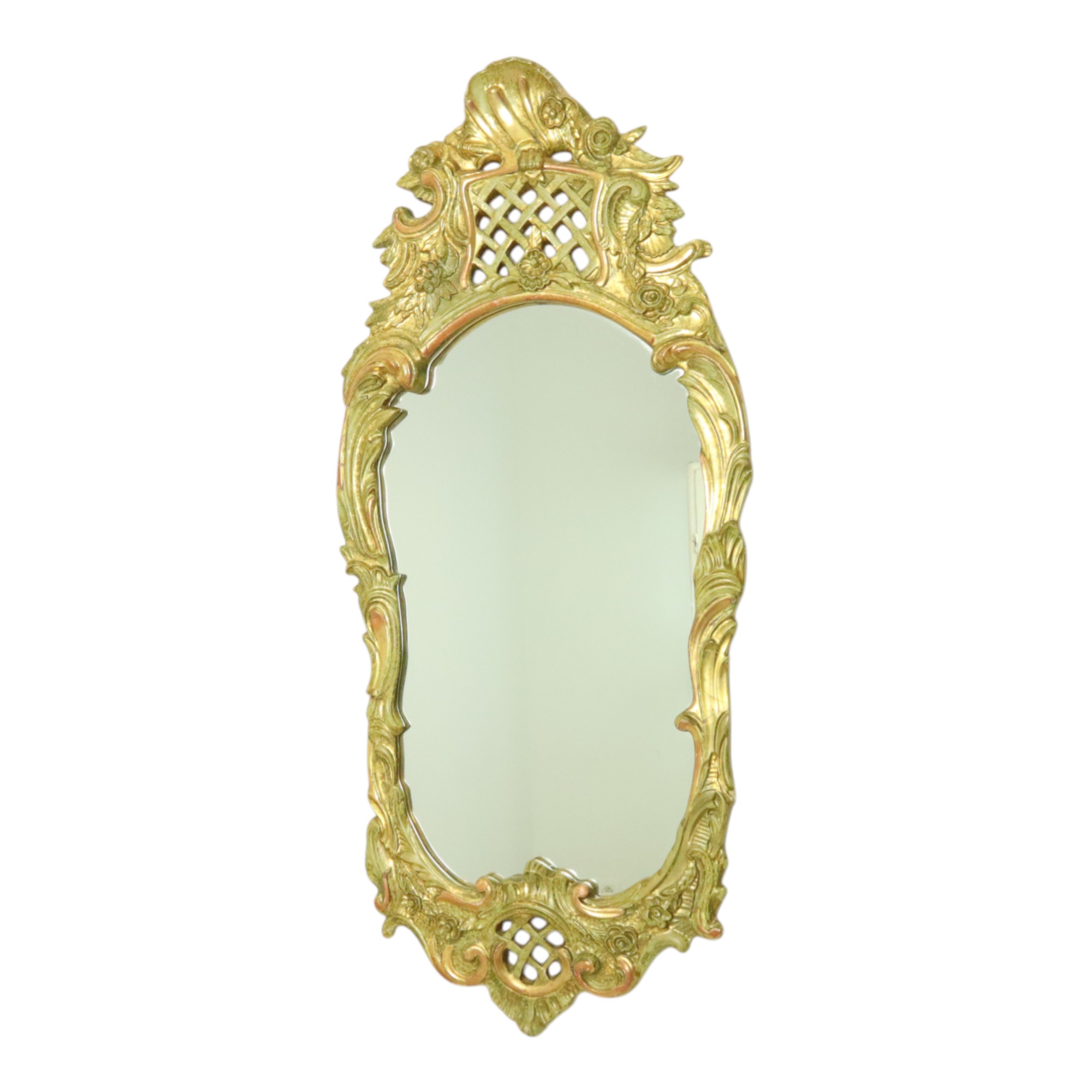 Grote Zweedse Spiegel Bladgoud Verguld Klassiek Rococo Stijl 119cm image 3