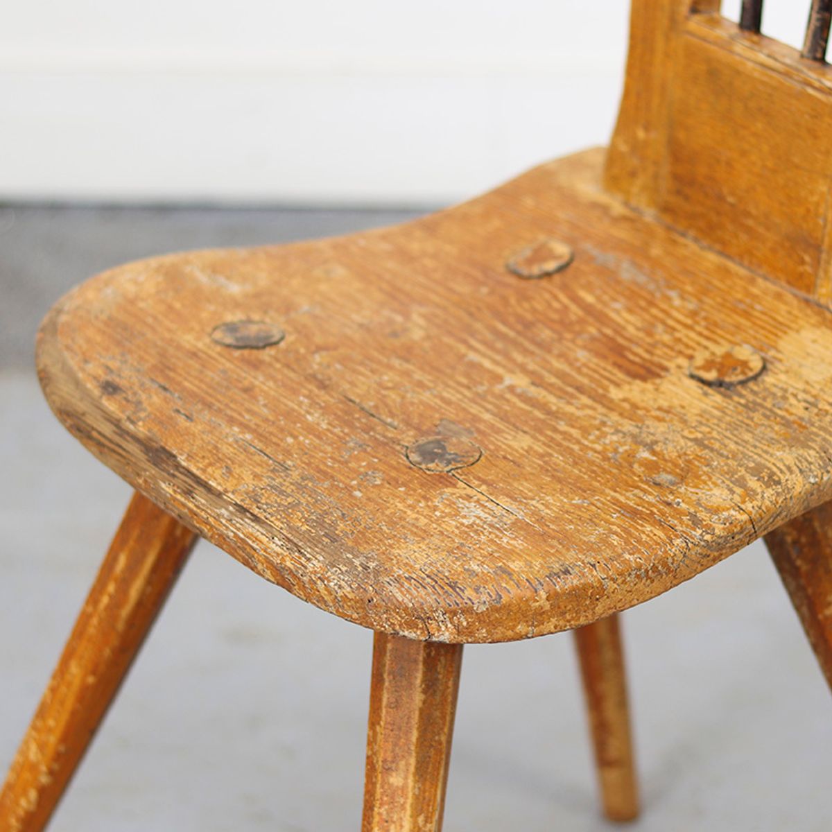 Antieke Wabi Sabi Primitieve Bergstoel image 3