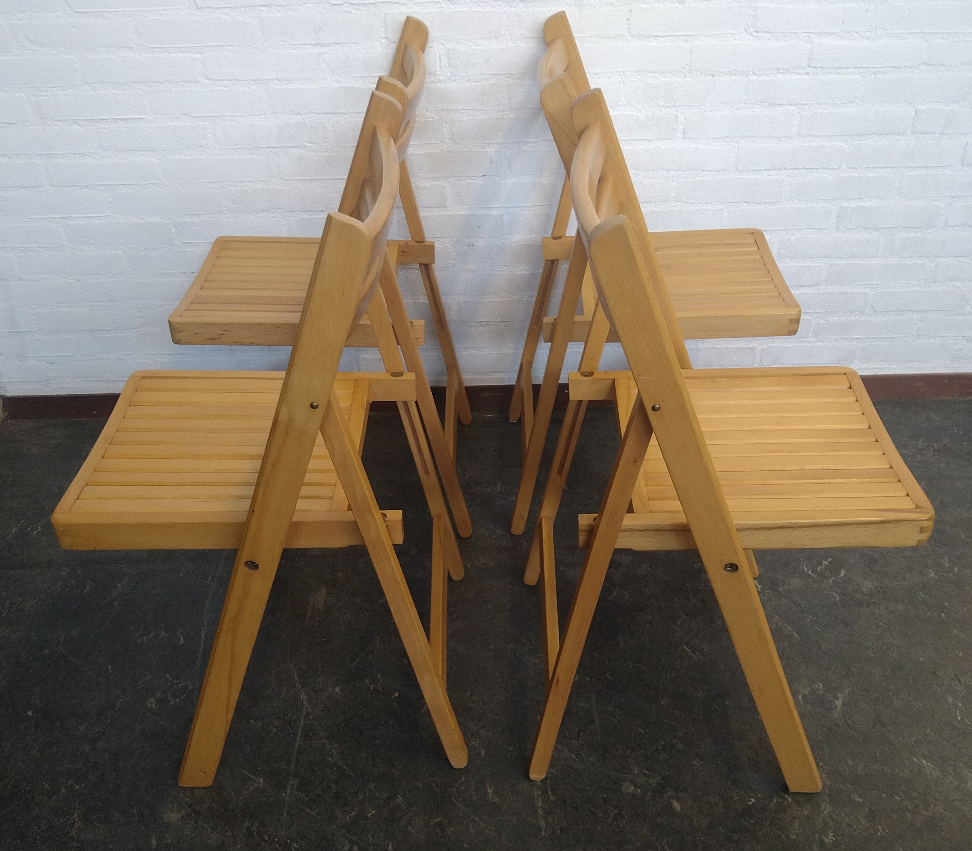 4x Klapstoelen Van Ctc In Beukenhout image 2