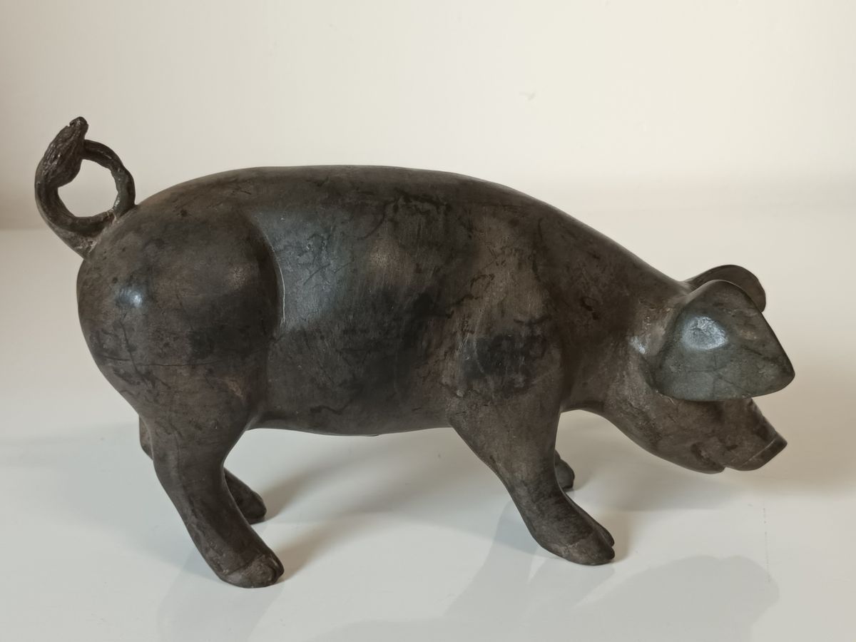 Bronzen Cochon Femelle Pierre Chenet image 2