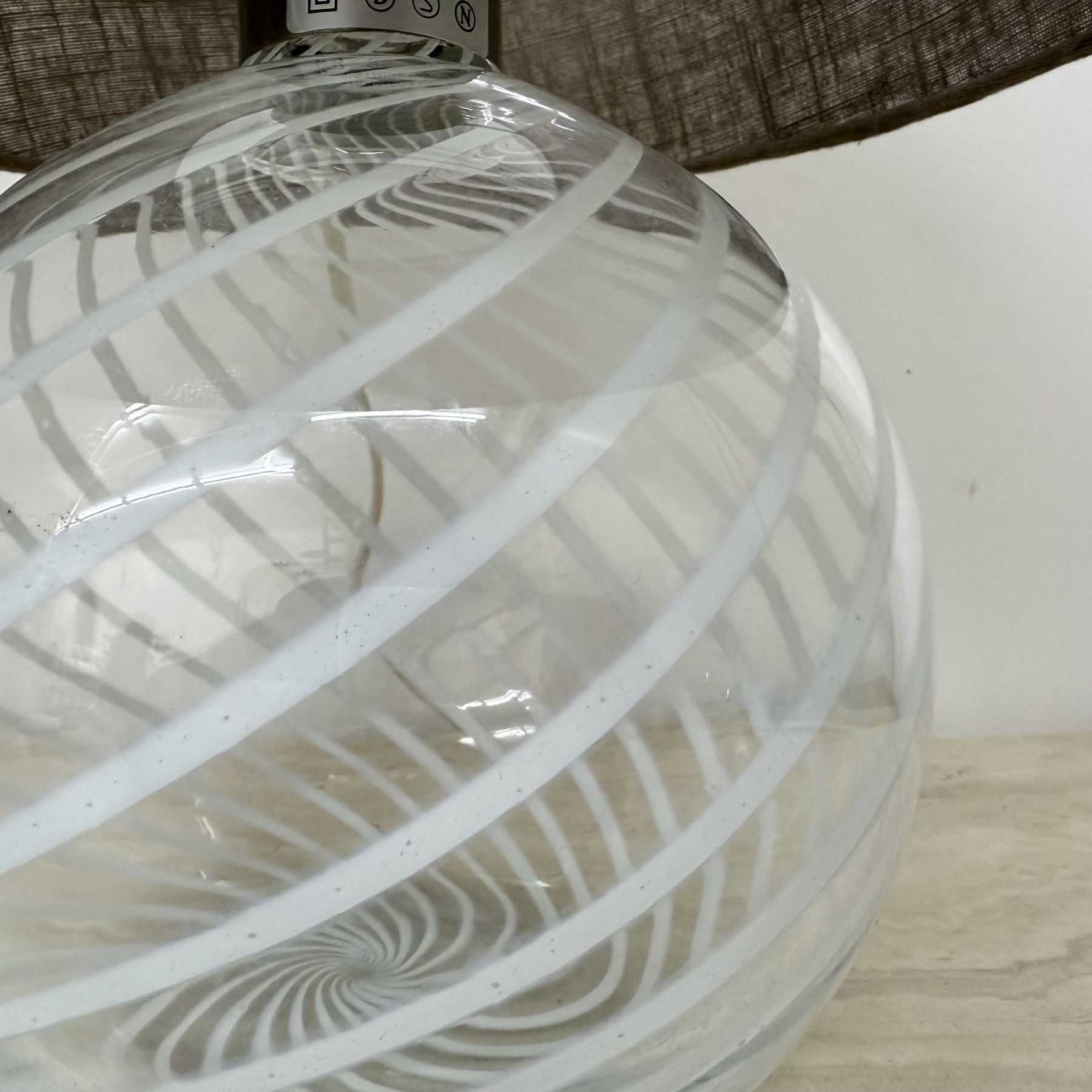 Mid-century Design Holmegaard Swirl Lamp , 1970s Denmark image 2