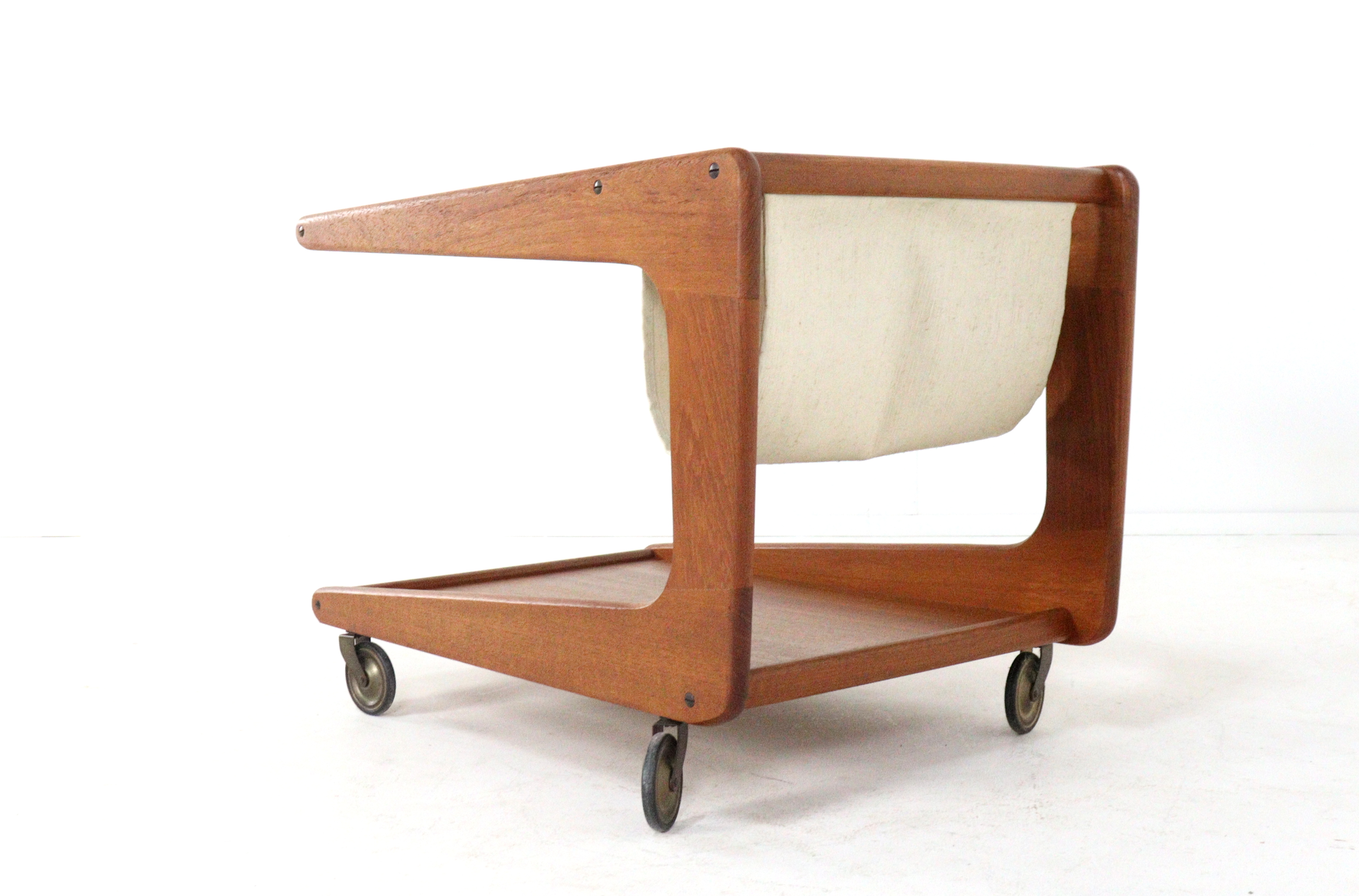 Sika Mobler Trolley Met Lectuurhouder Tijdschriftenrek Vintage Deens image 8
