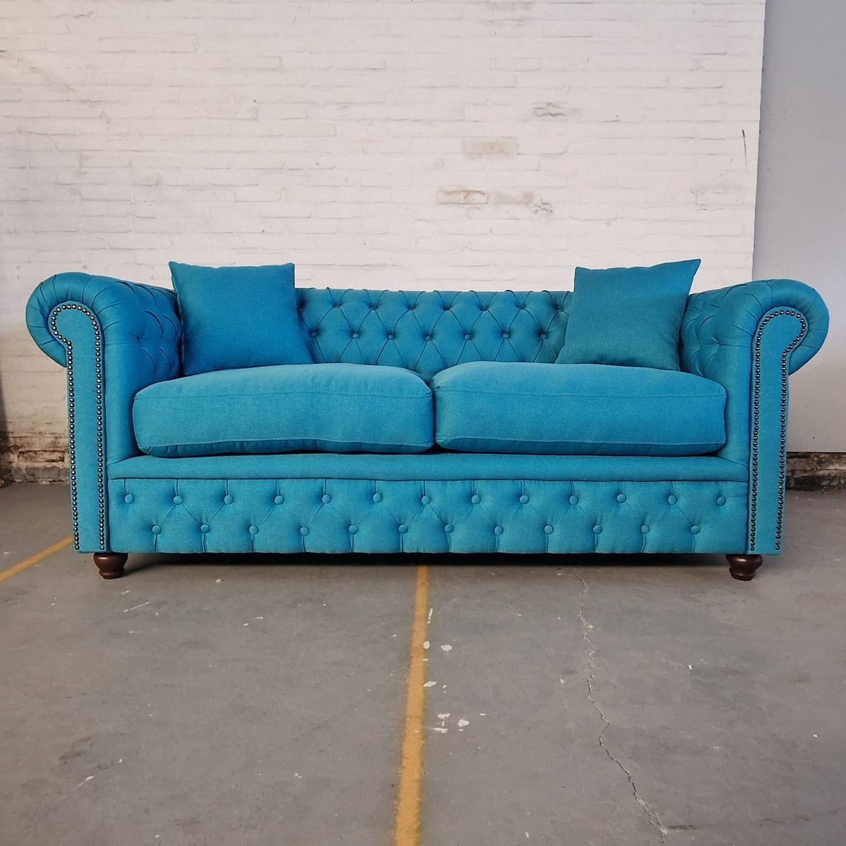 Chesterfield Bank Bahama Oceaanblauw (3-zits) image 9
