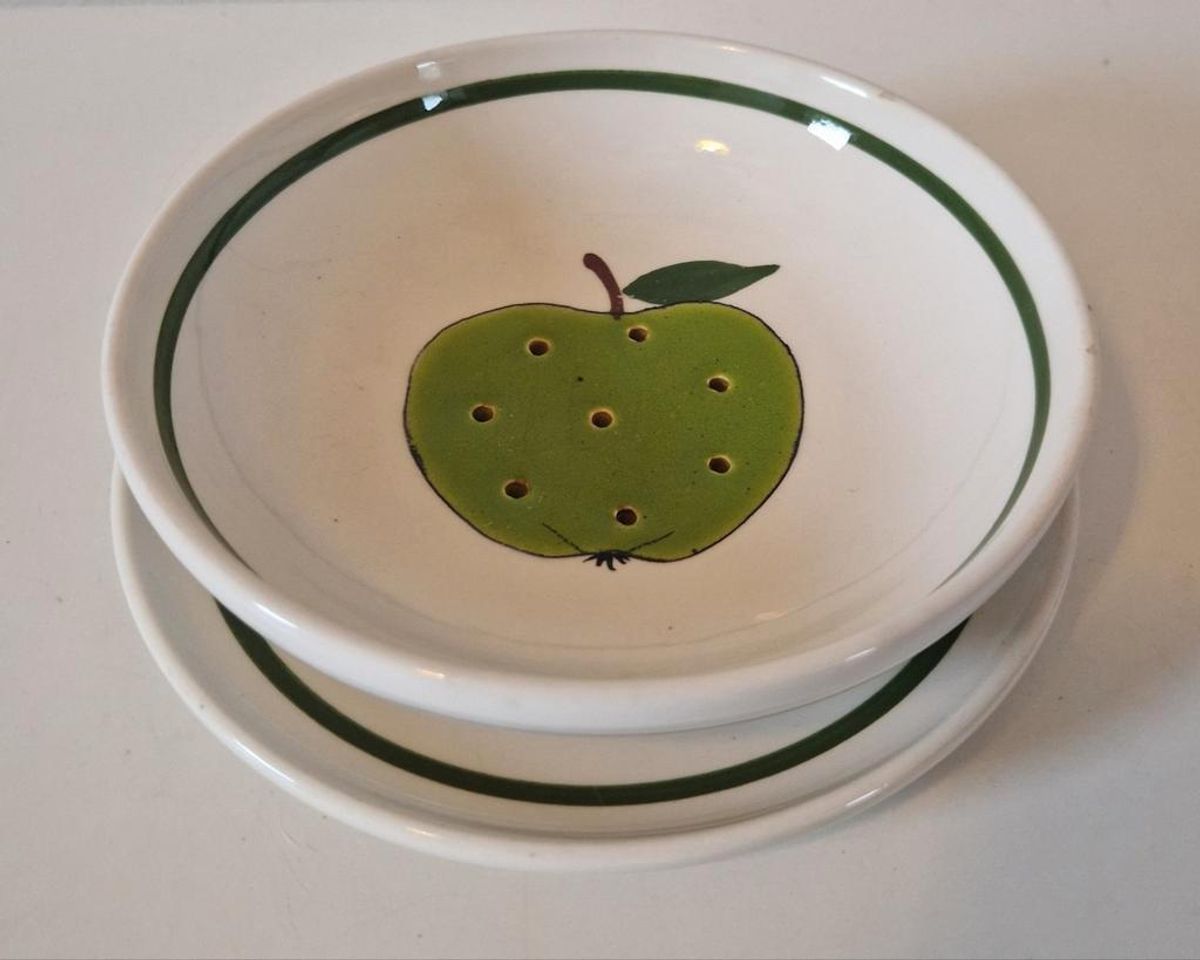 Vintage Fruittest Fruittes Schaal Met Appel image 2