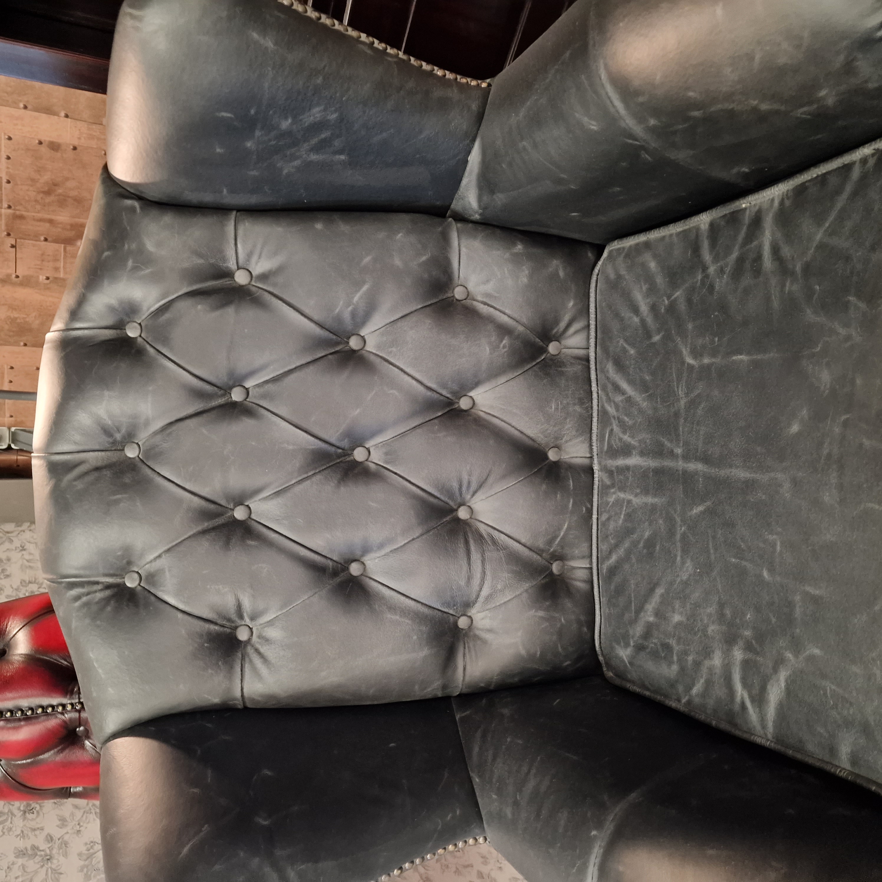 Chesterfield Lord Fauteuil - Vintage Grijs image 6