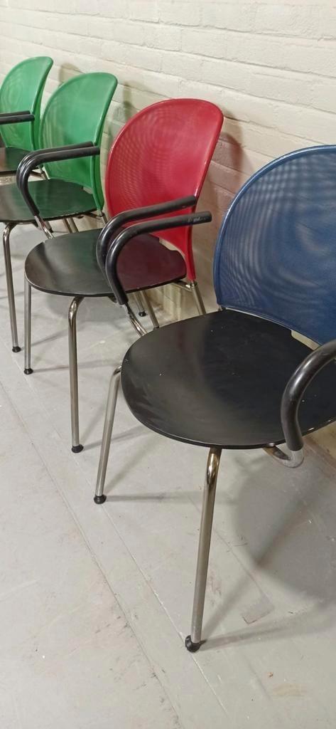 6 Postmodern Orta Stoelen, Christoph Hindermann, Dietiker image 5