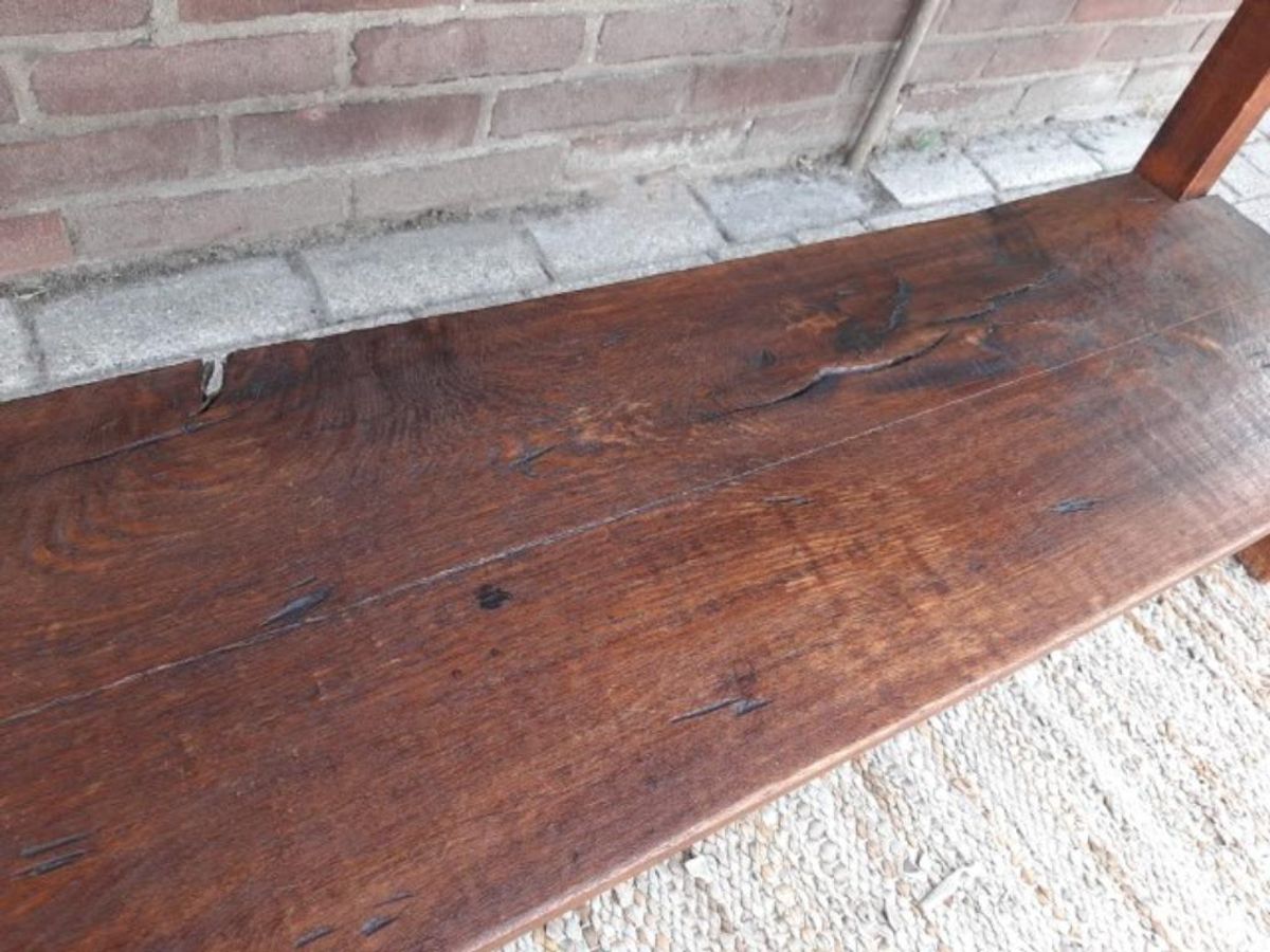 Robuuste Teak Houten Side Table Haltafel Landelijke Sidetable image 10