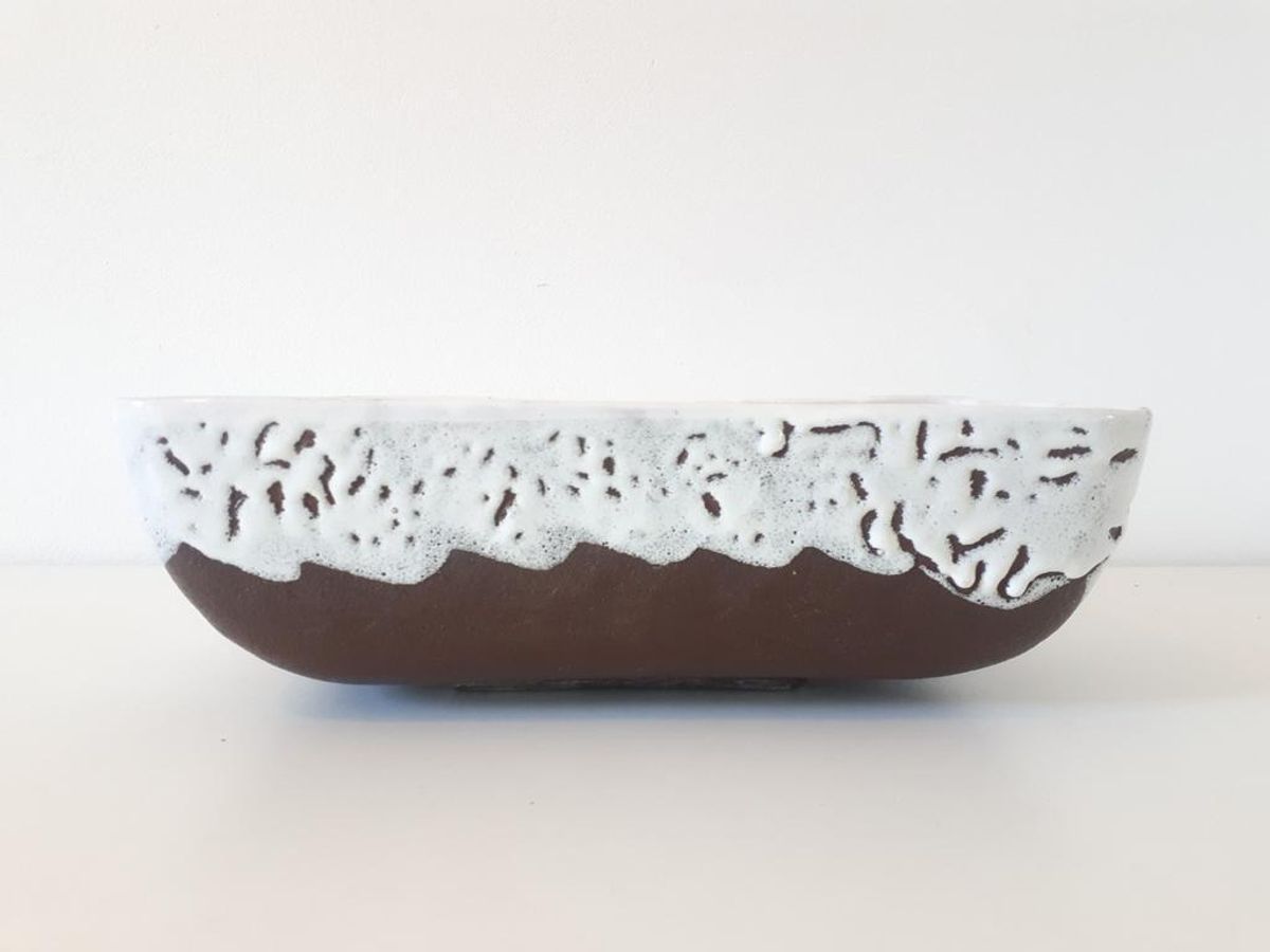 Xxl Cactus Pot Bonsai Pot Lava Keramiek Schaal Jaren 50 image 3