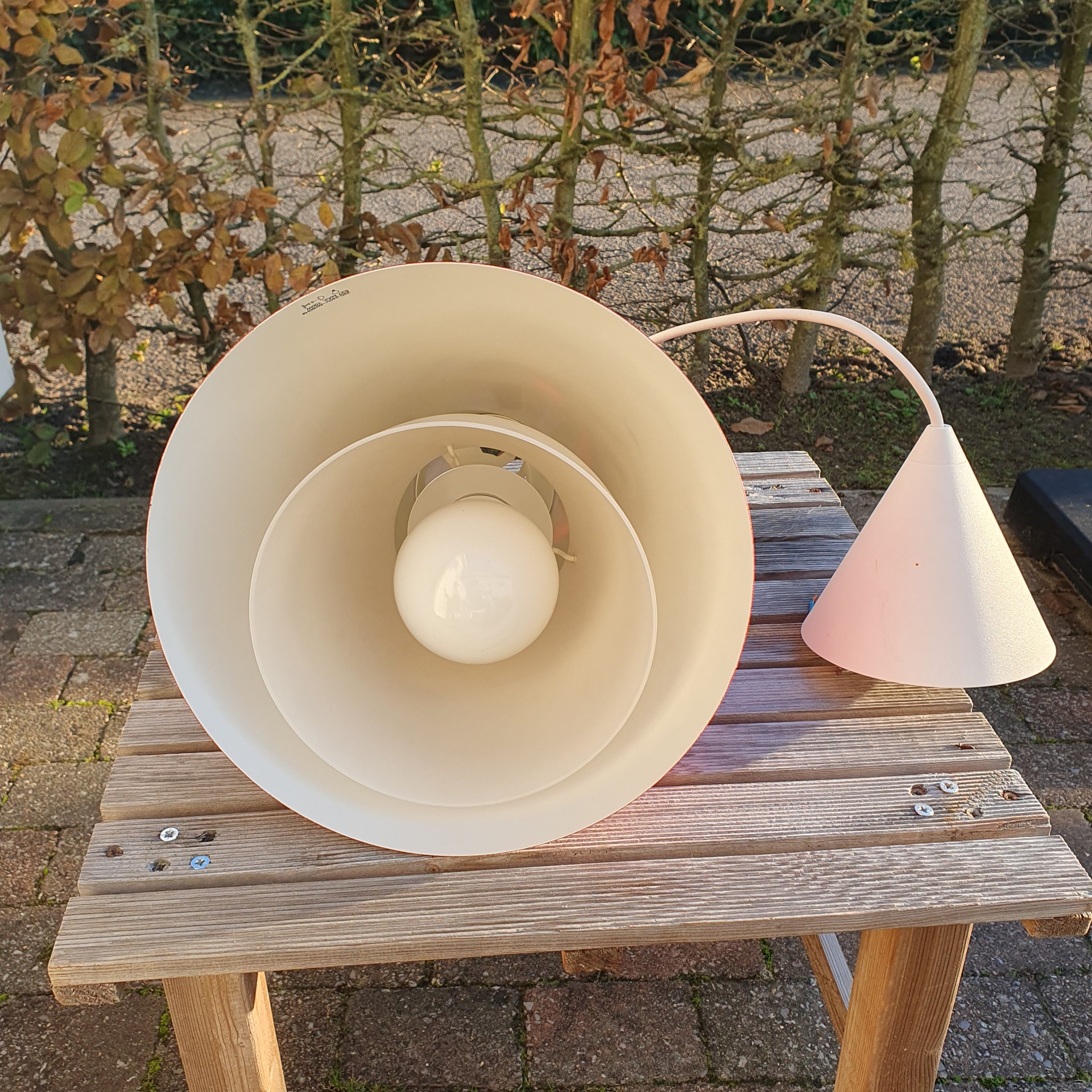 Vintage - Hanglamp - Kegelvorm - Rood - IKEA image 4