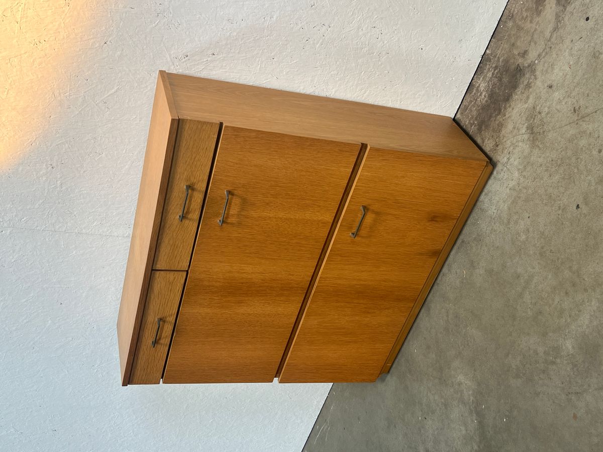 Vintage Schoenenkast, Licht Hout, 1970's Duitsland image 4