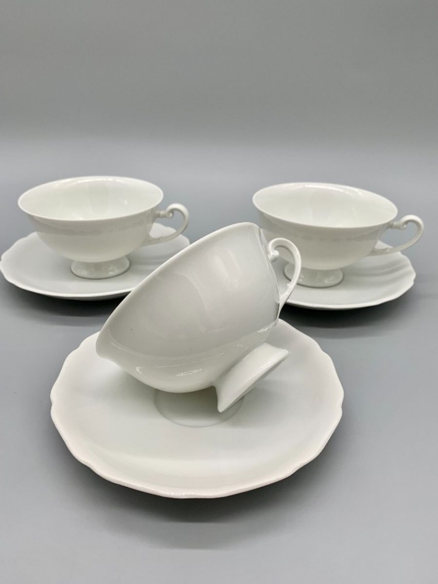 Set Hutschenreuther Theekopjes En Schotels Wit 6 Delig image 6