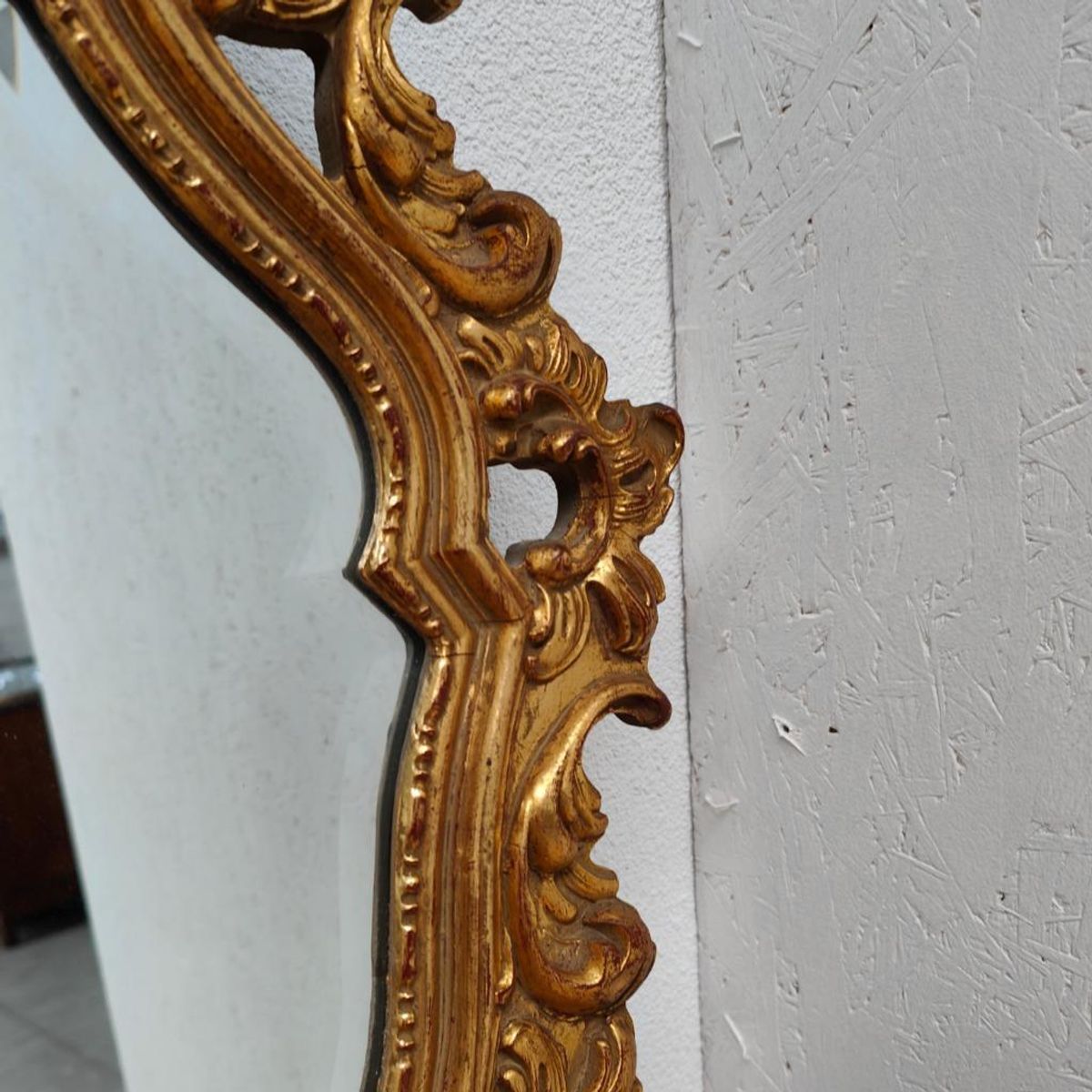 Vintage Barok Brocante Rococo Spiegel Schouwspiegel Facet 13 image 12