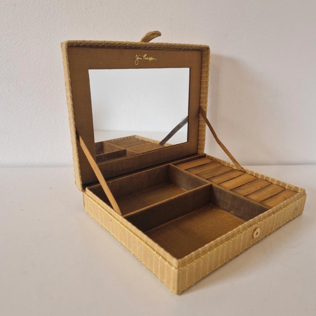 Jim Thompson Juwelen Spiegel Makeupspiegel Doos Makeup Doos Vintage Doos Spiegel image 2