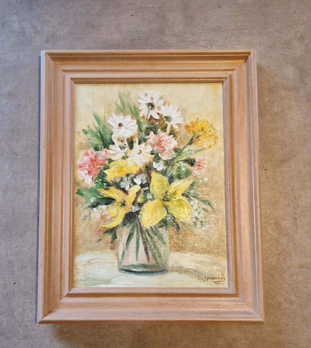 Vintage Schilderij Olieverf Op Doek image 2