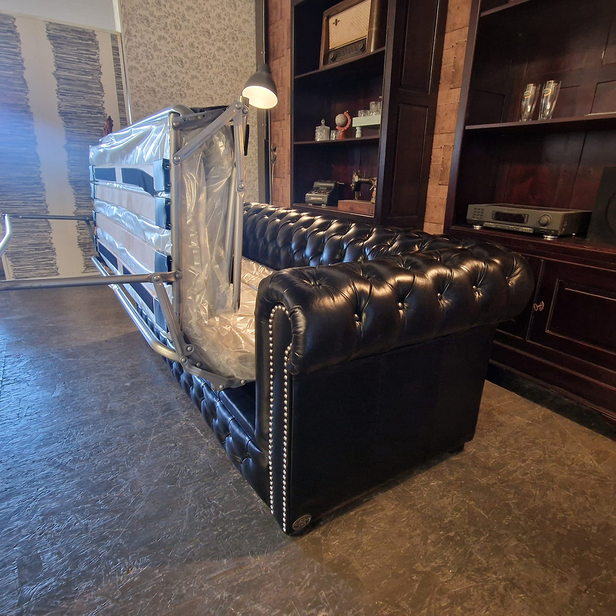 Chesterfield Brighton Slaapbank - Zwart image 4
