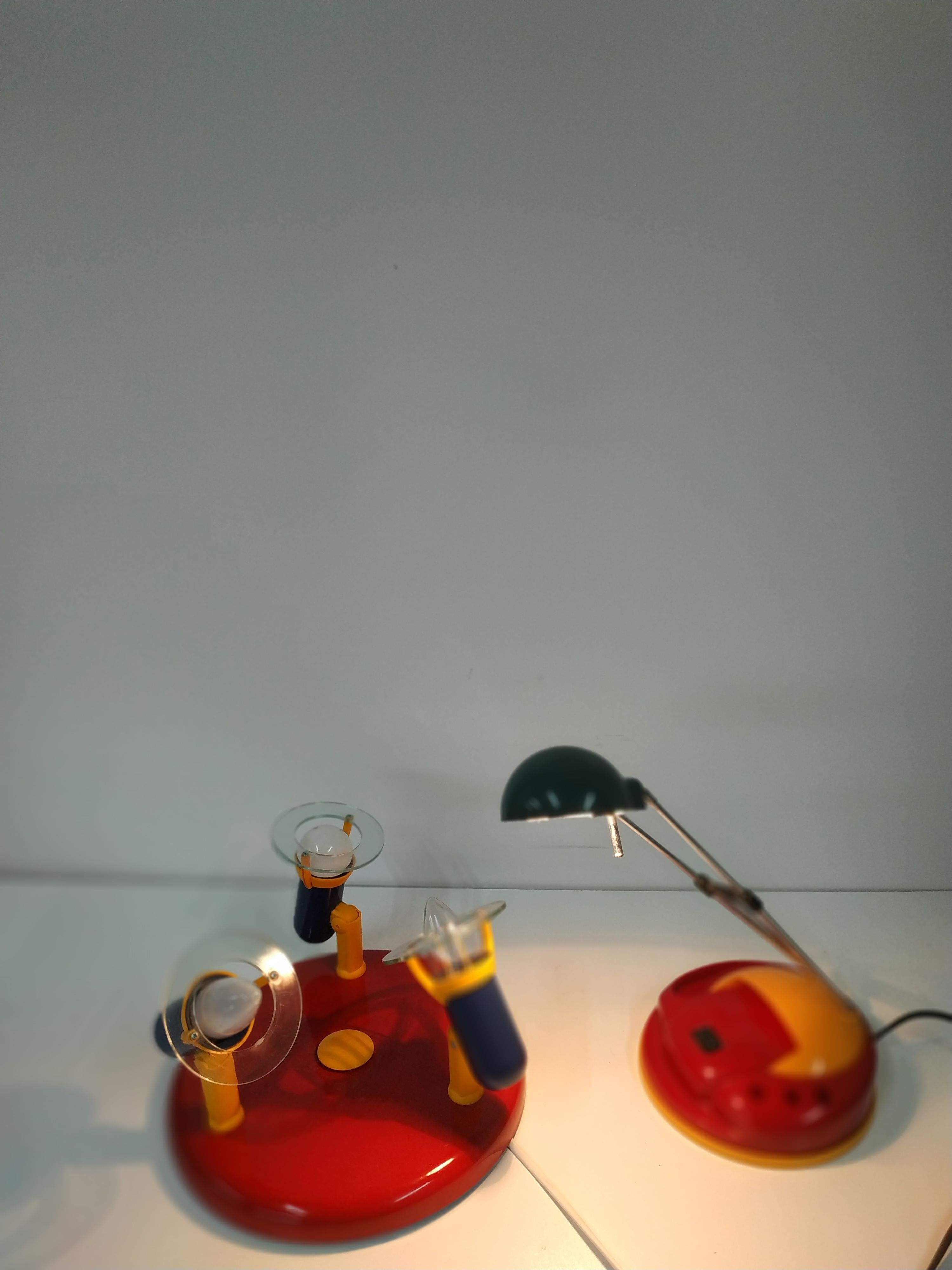 Set Massive Memphis Milano Style Plafondlamp En Bureaulamp image 9