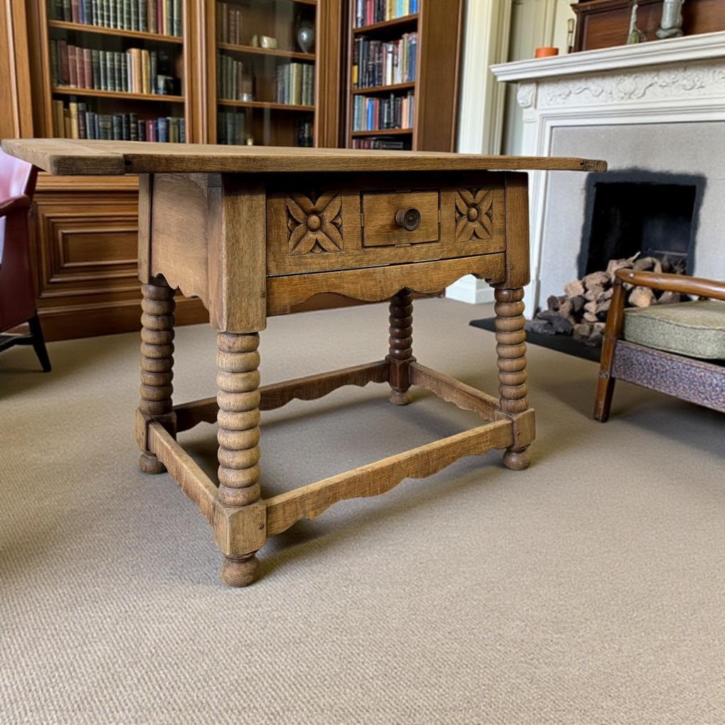 Vintage Houten Bobbin Console Tafel / Sidetable image 3
