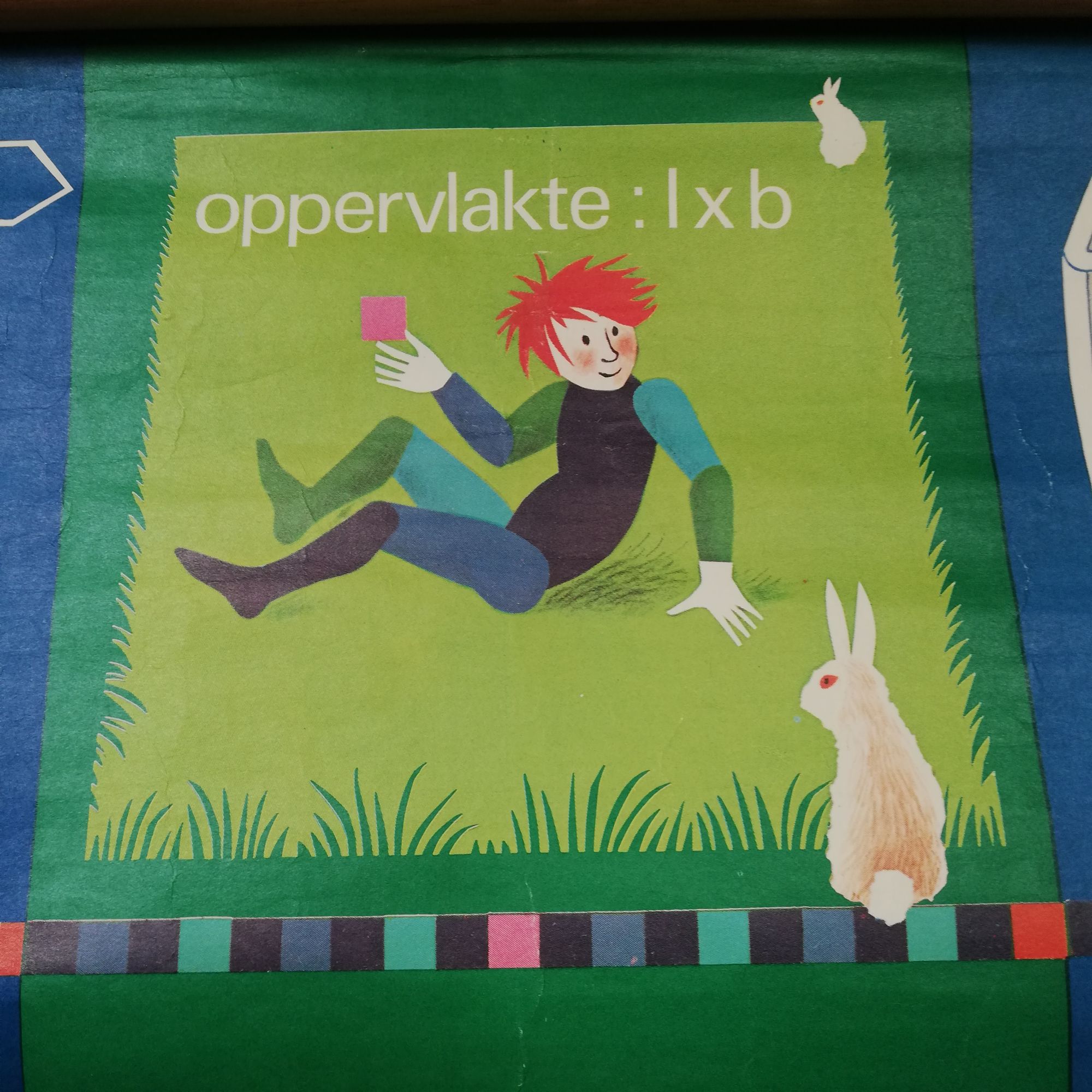 Schoolplaat Tussen Stokken Metriek Stelsel image 3