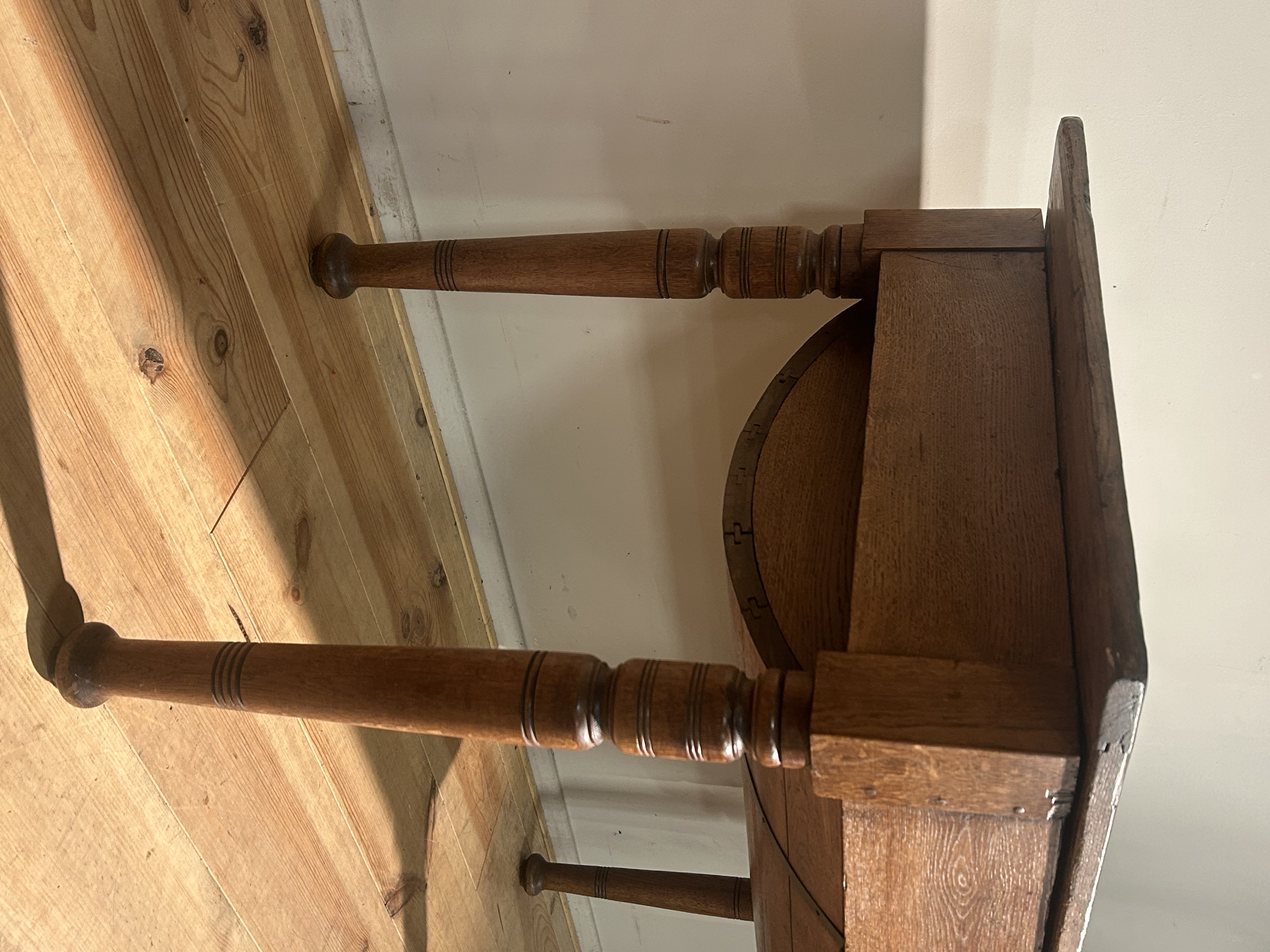 Antieke Petrin Tafel In Eikenhout Circa 1850 image 6
