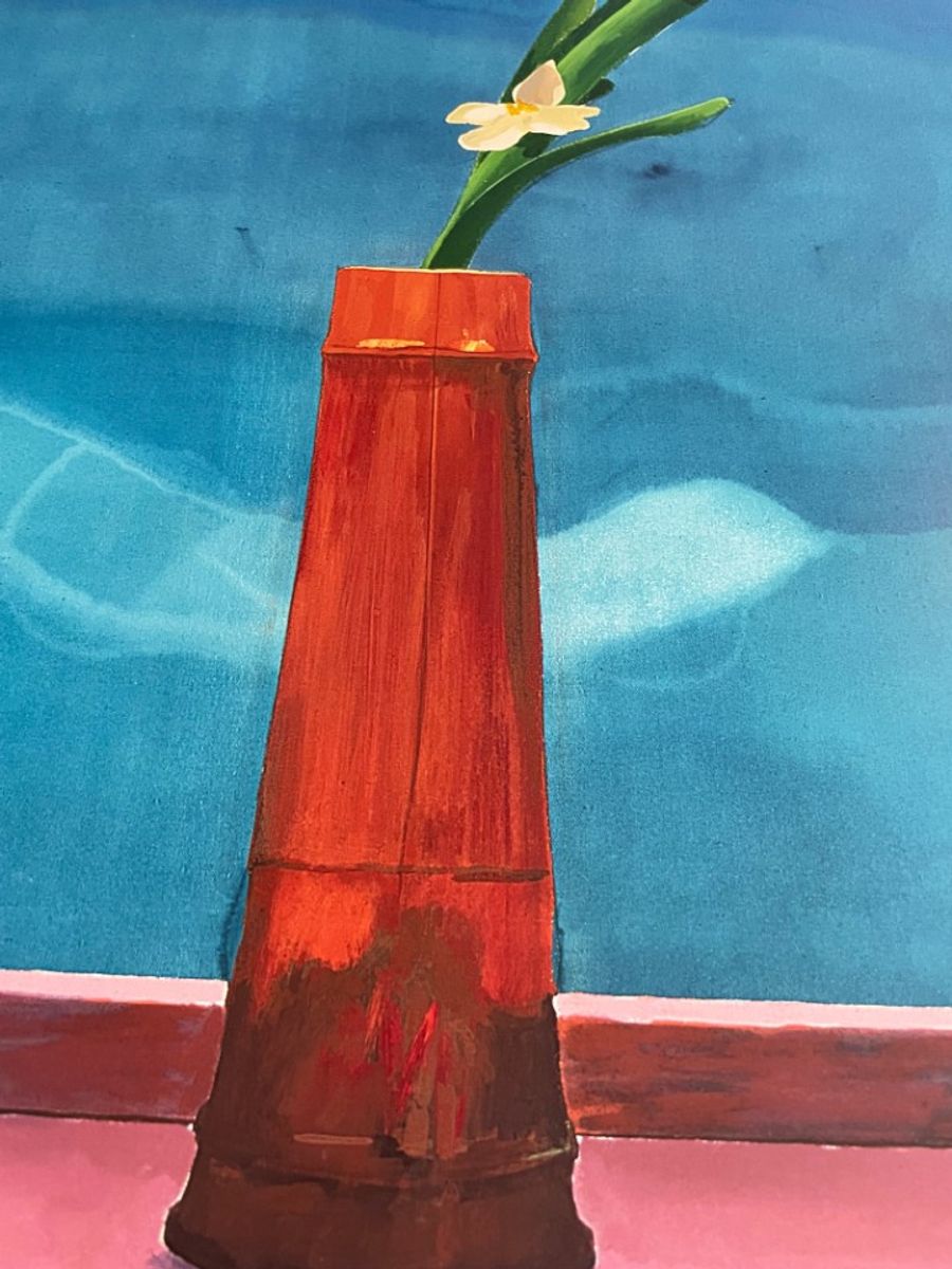David Hockney, Mount Fuji And Flowers, 1972 image 6