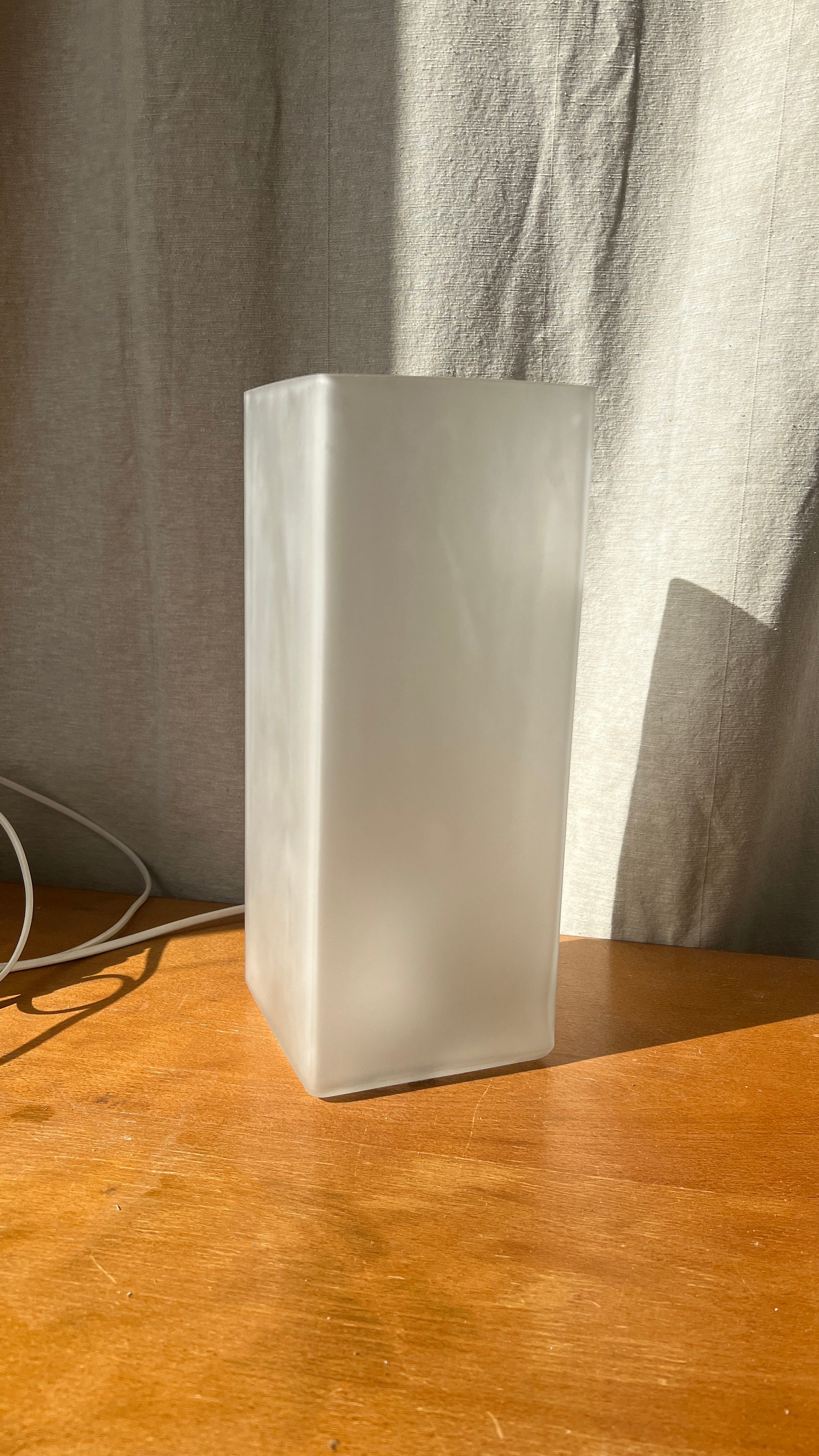 Grote Xl Vintage Frosted IKEA Tafel Lamp B0424 Grönö image 2