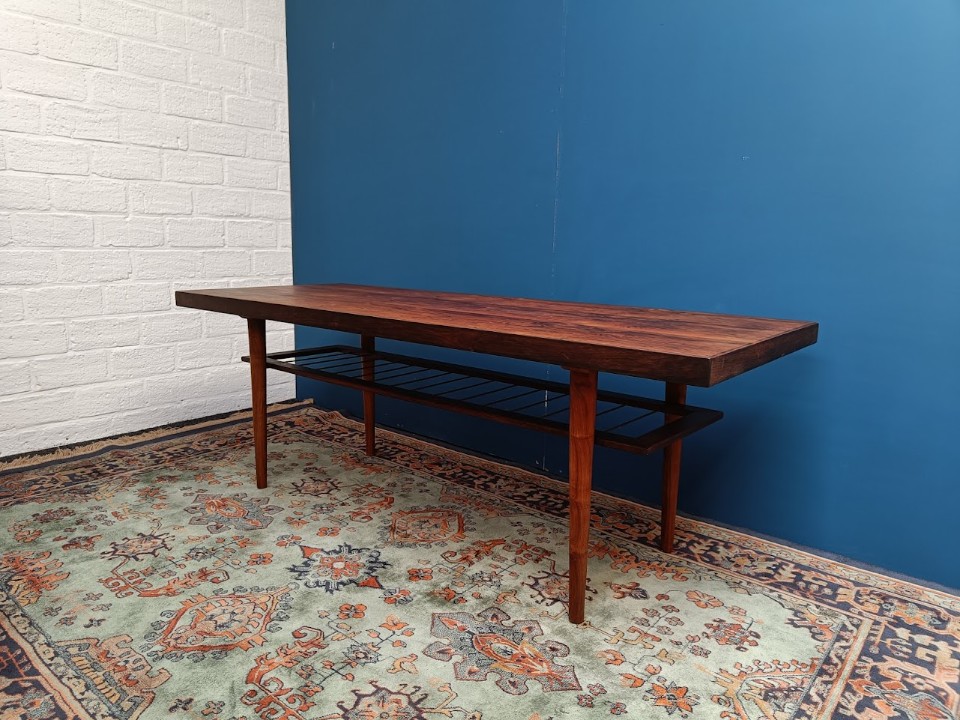 Vintage Palissander Salontafel, Jaren 60 image 7