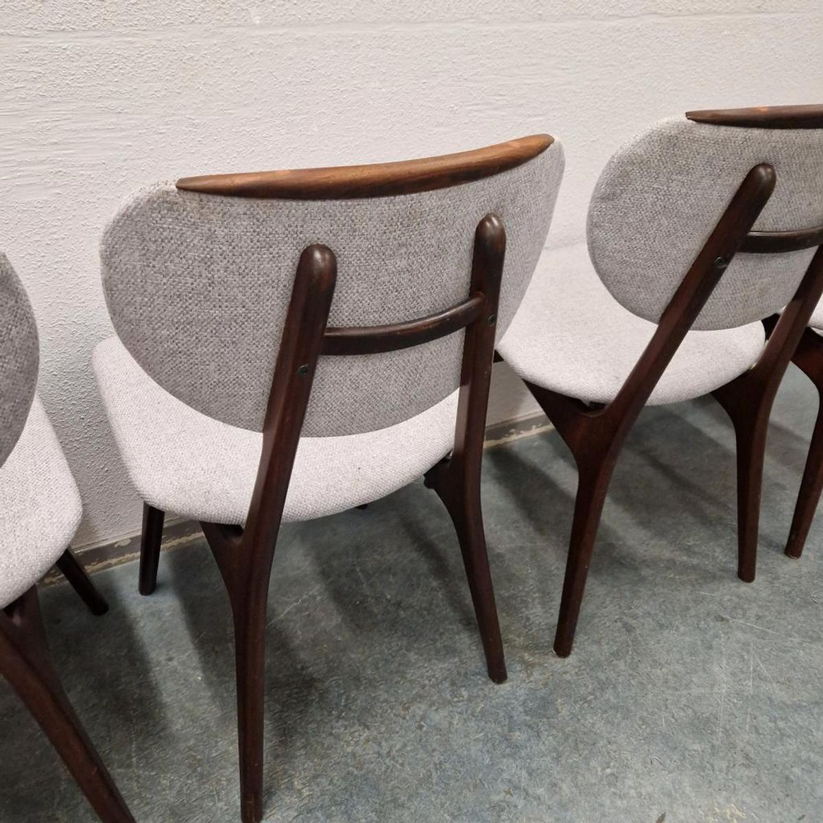 4 Vintage Eetkamerstoelen 4 Vintage Stoelen Bekleed image 10