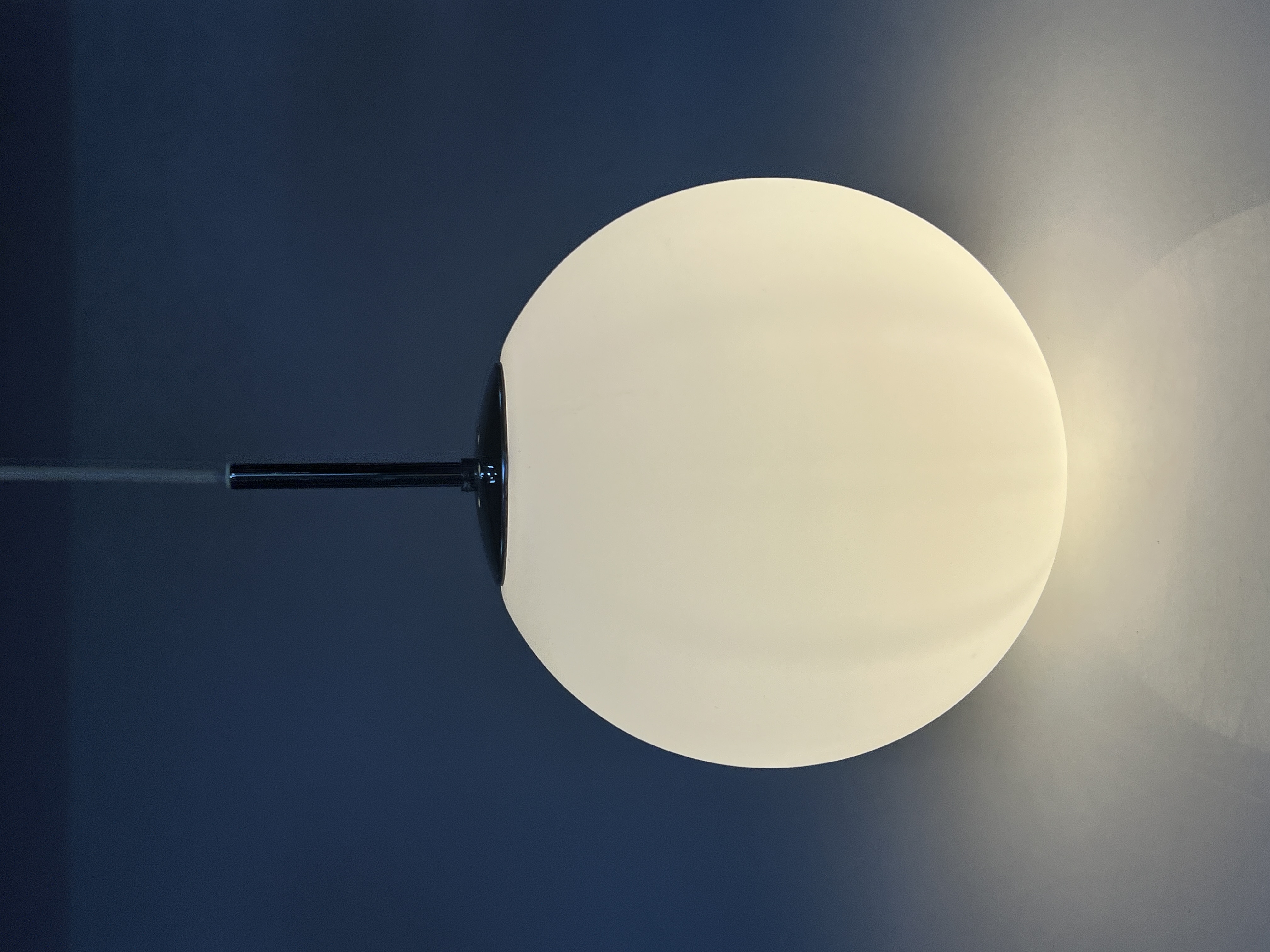 Vintage Glazen Bollamp / Hanglamp, Glashütte Limburg, Duitsland 1960's image 11