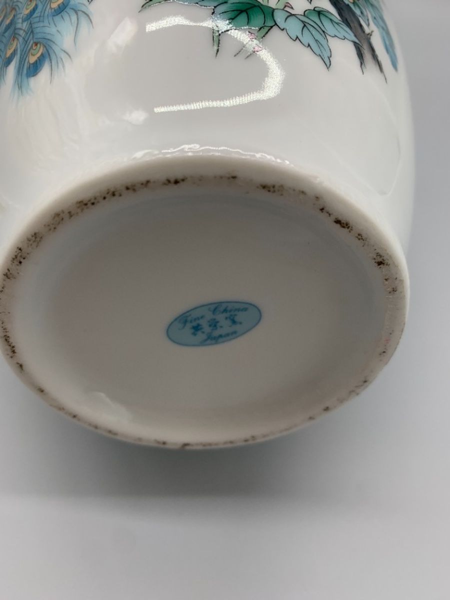 Grote Witte Japanse Vaas Pauwen image 3