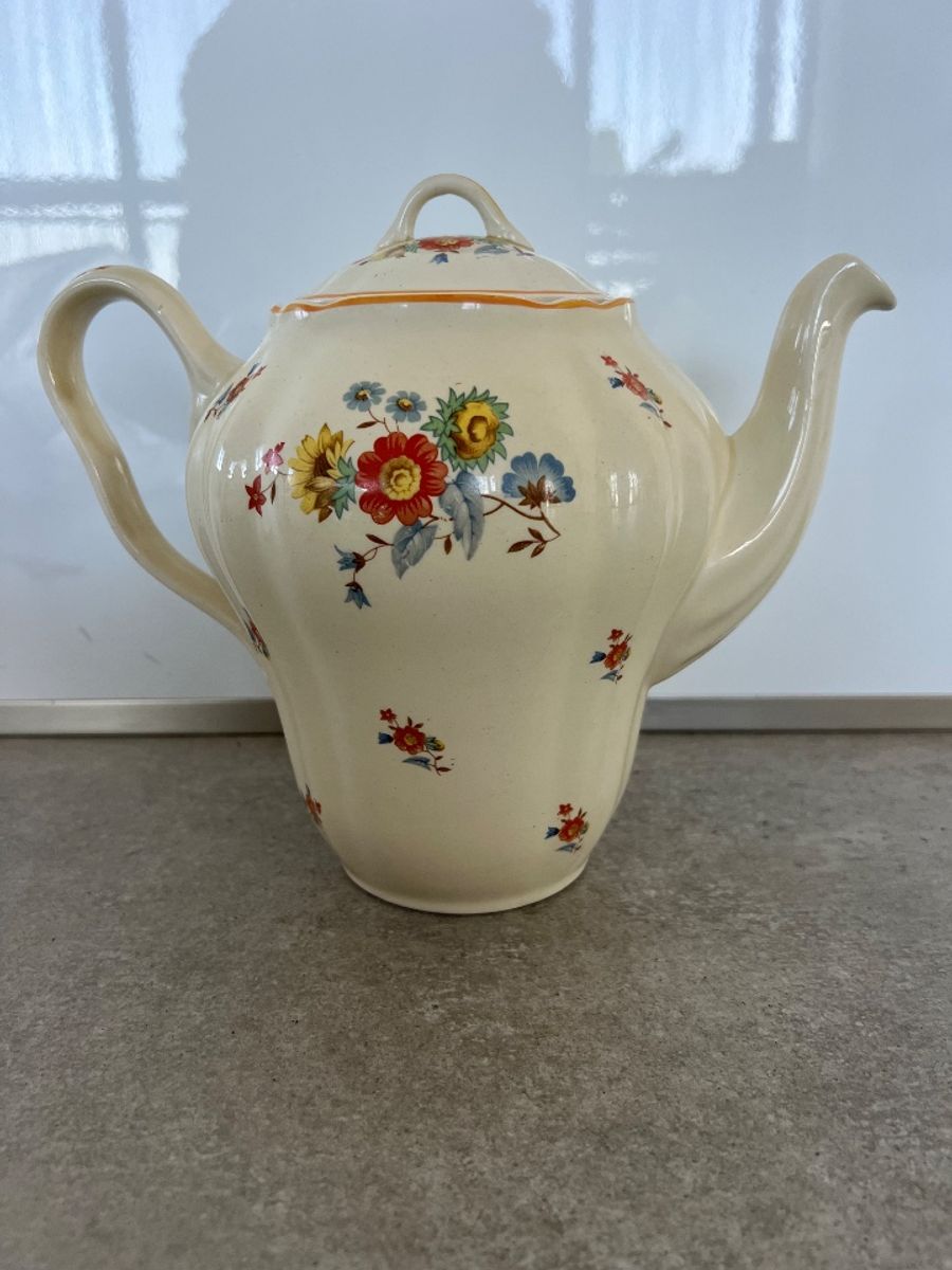 Vintage Porseleinen Bloemen Theepot image 5