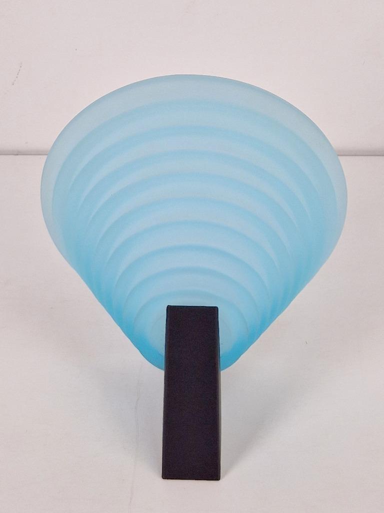 Postmoderne Wandlamp Mazzega Murano Glas Italië ´80 Blauw image 3