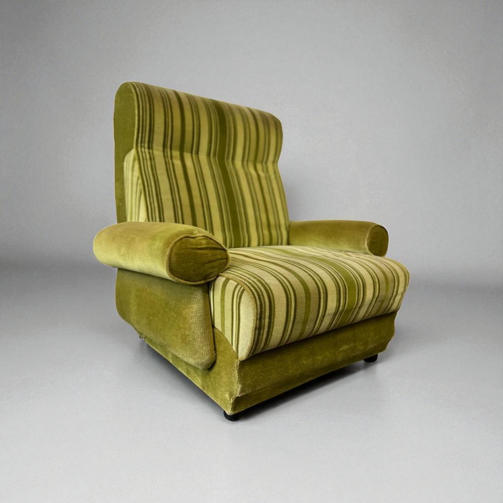 Vintage Groene Eenzit / Zetel / Fauteuil image 3