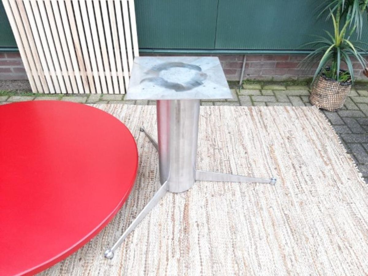 Rode Ronde Xl Eettafel 130 Cm Vintage Space Age Design Tafel image 20