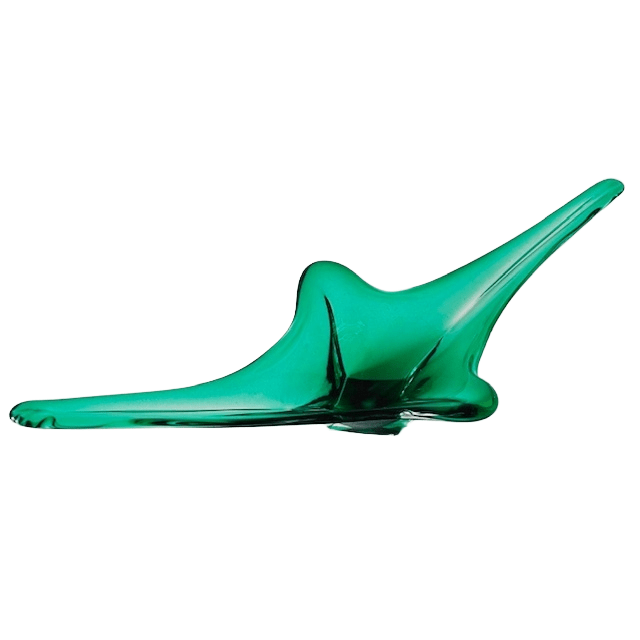 Vintage Glazen Murano Schaal Groen Mid-century 1970’s image 6