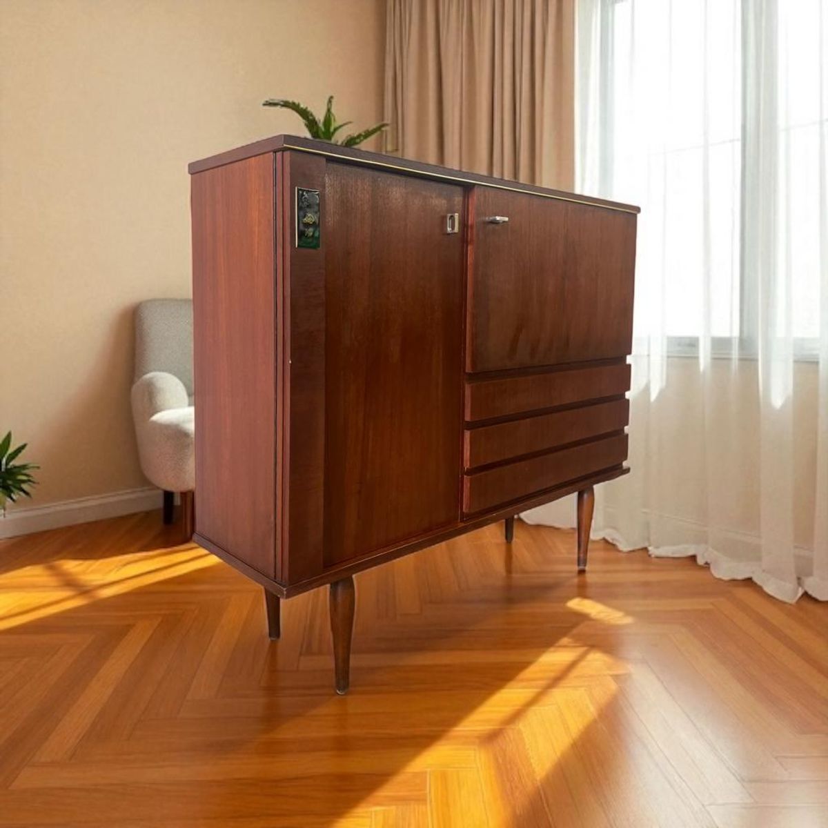 Vintage Houten Barkast / Kast image 2