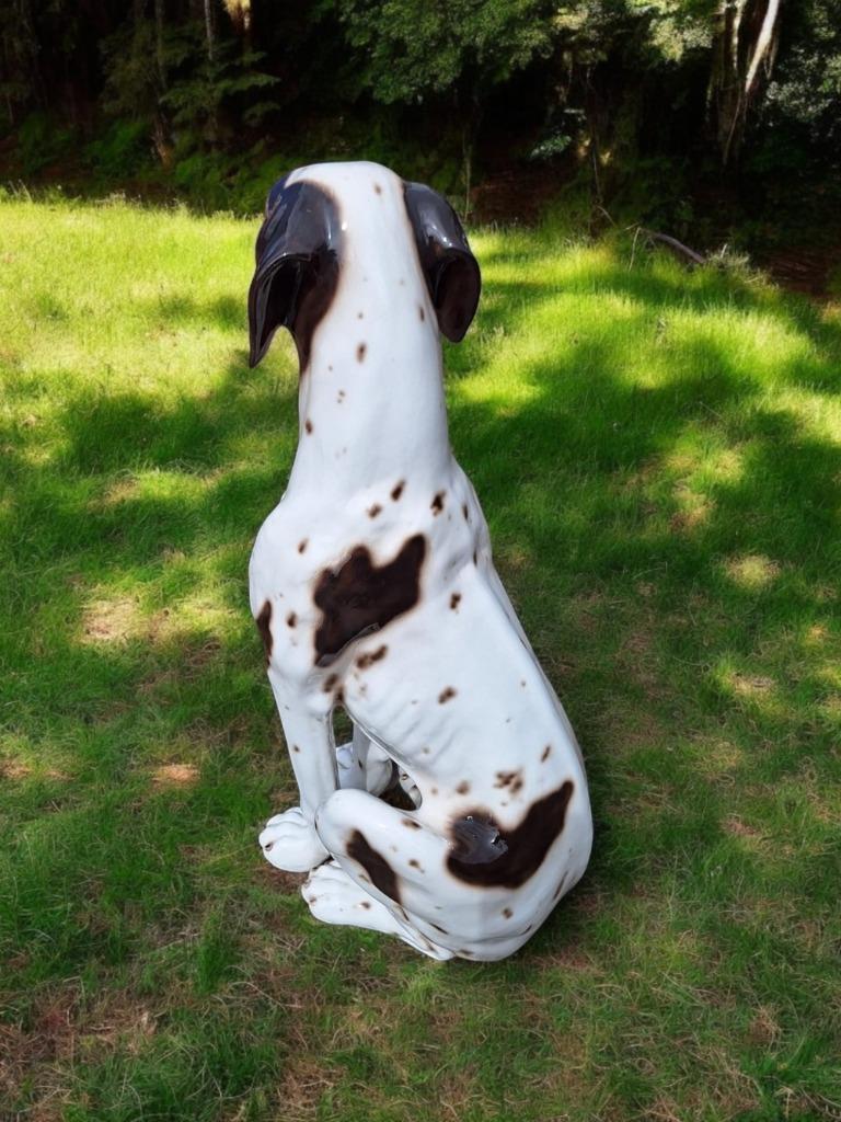 Handmade Midcentury Porseleinen Beeld, Italy Pointer Hond😍 image 9