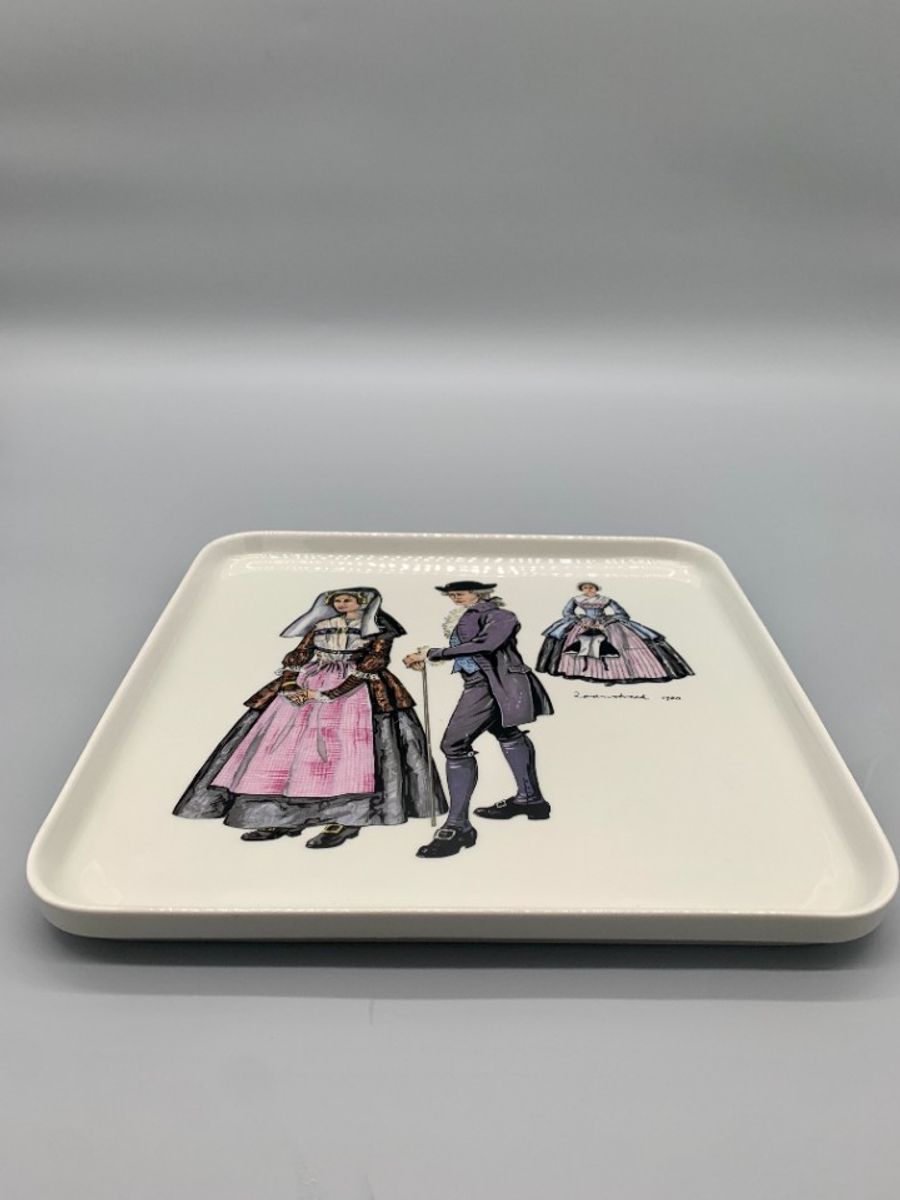 Vintage Villeroy & Boch Taartschaal Klederdracht image 6
