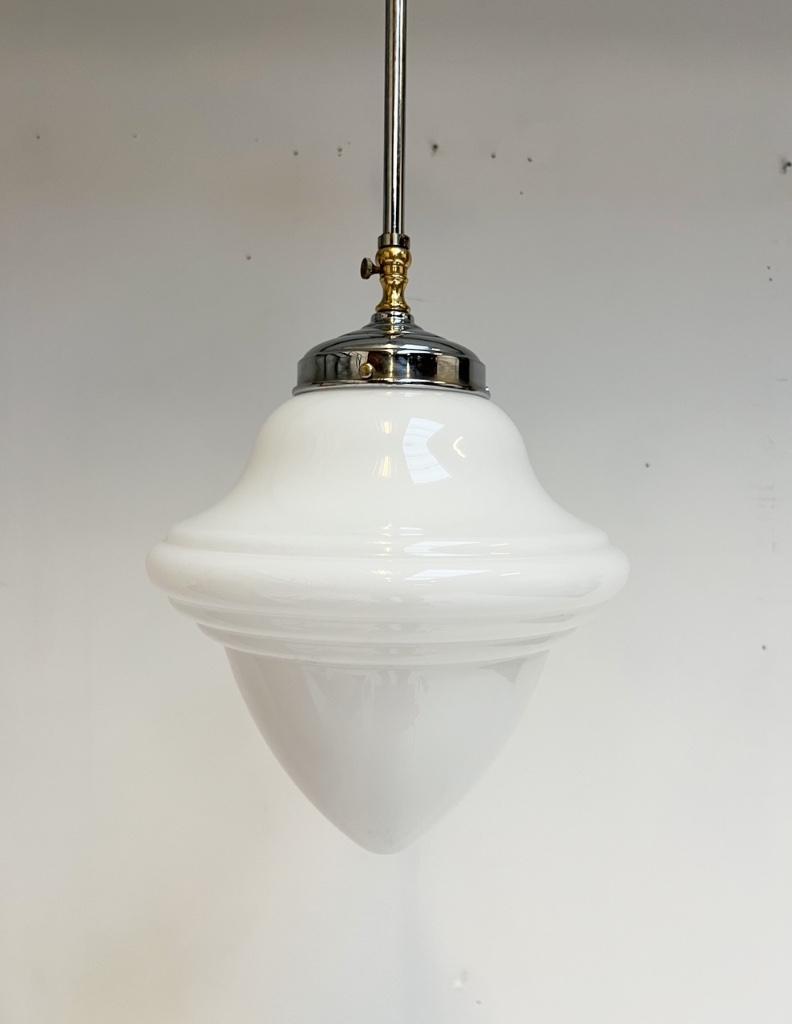Opaalglazen Art Deco Plafondlamp Uit De 1960’s image 4