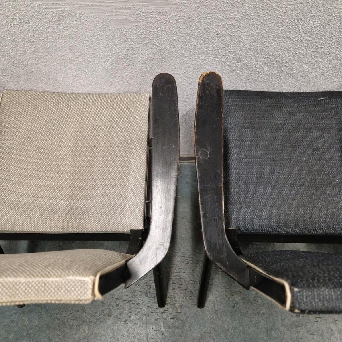 Set Van 4 Vintage Stoelen Stako Eetkamerstoelen Fifties image 12