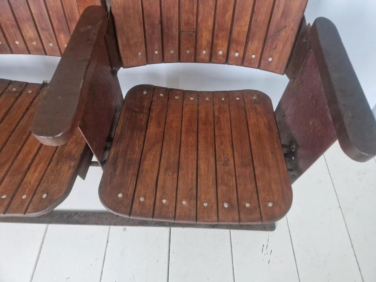 Jaren 30 Art Deco Cinema Bioscoop Stoelen Bankje image 7