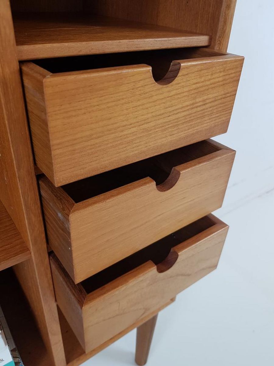 Vintage Teak Houten Kastje Laden Vakken Keuken image 5