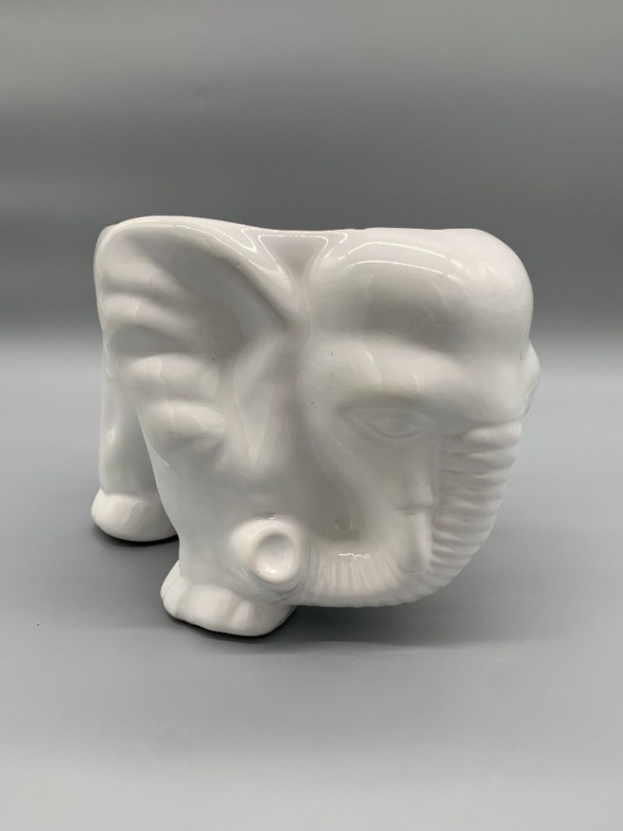 Grote Bloempot Olifant Wit image 2