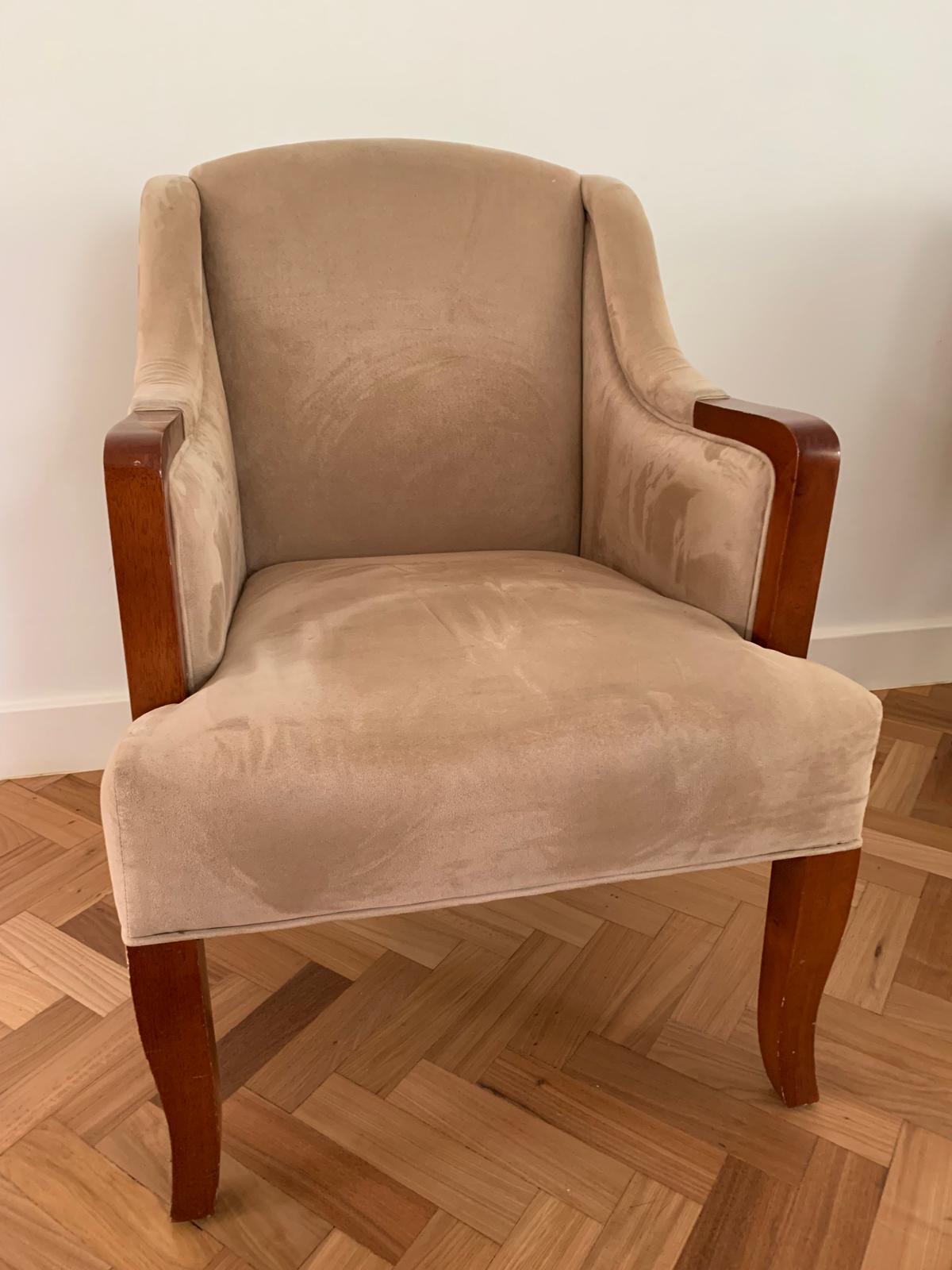 Chesterfield Club Chair Beige - Originele Vintage image 2