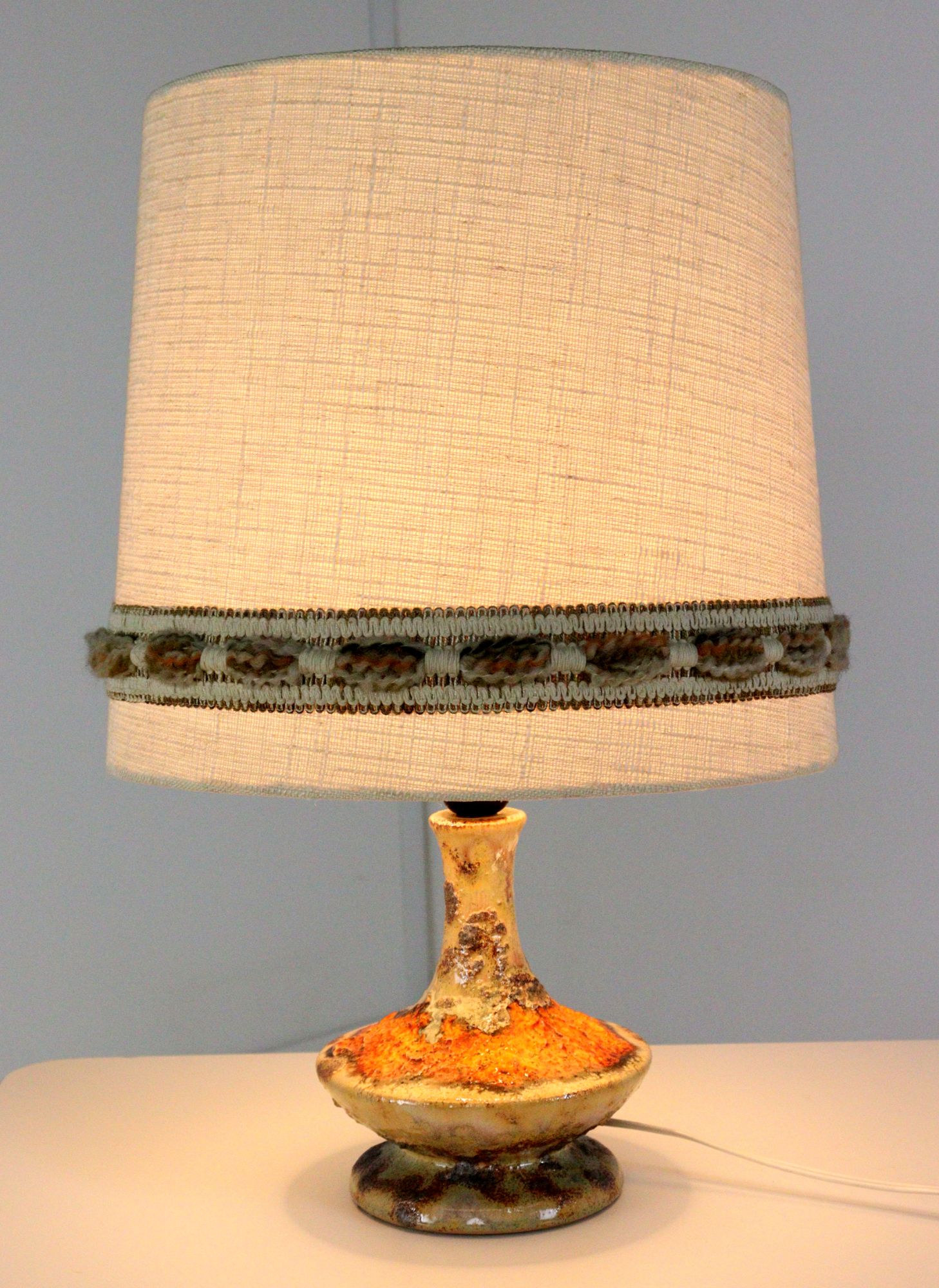 West Germany Tafellamp Keramiek Lamp Vintage image 3