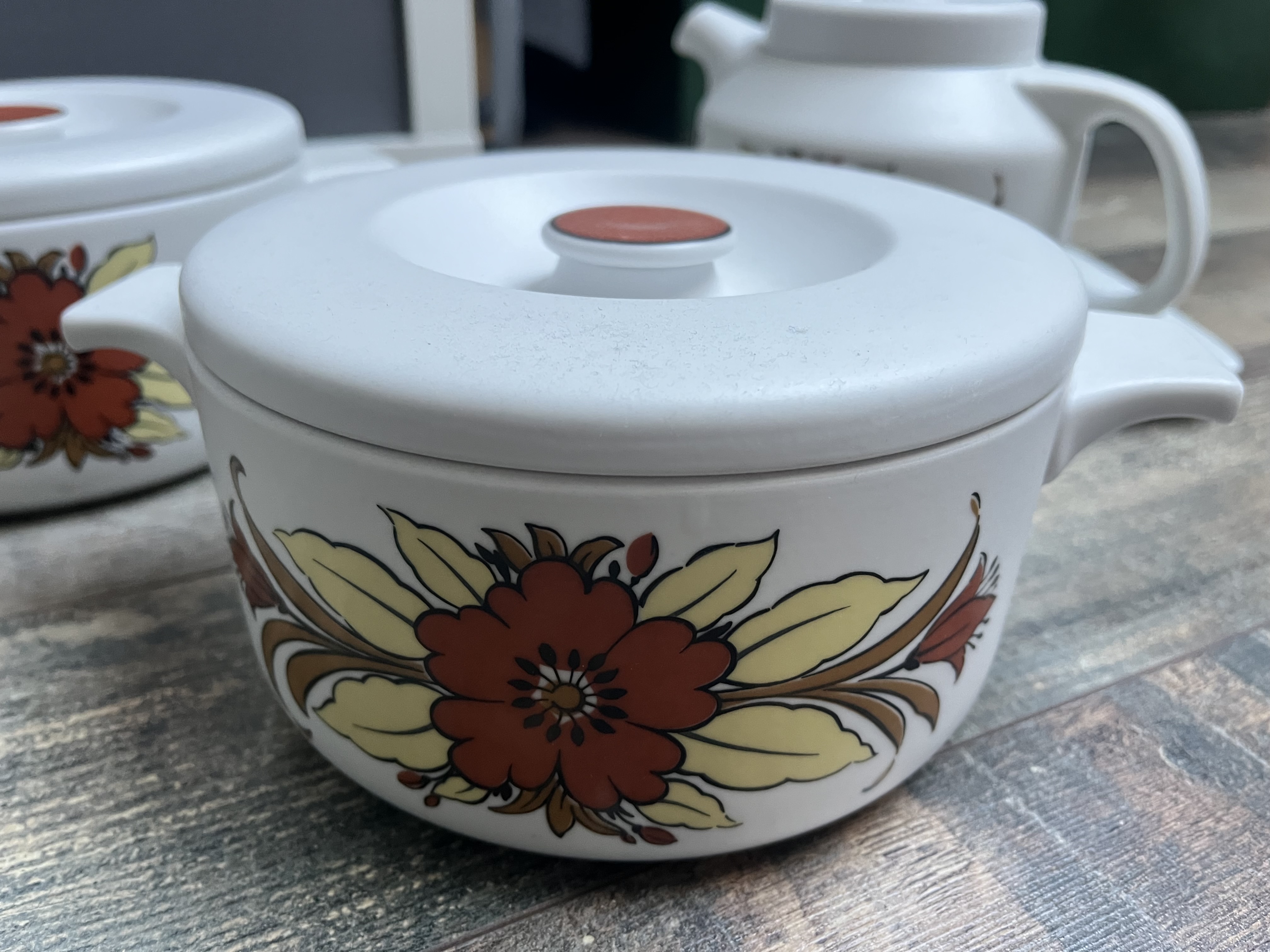 Vintage Arzberg Servies. 2 Pannen Schaal En Theepot image 4