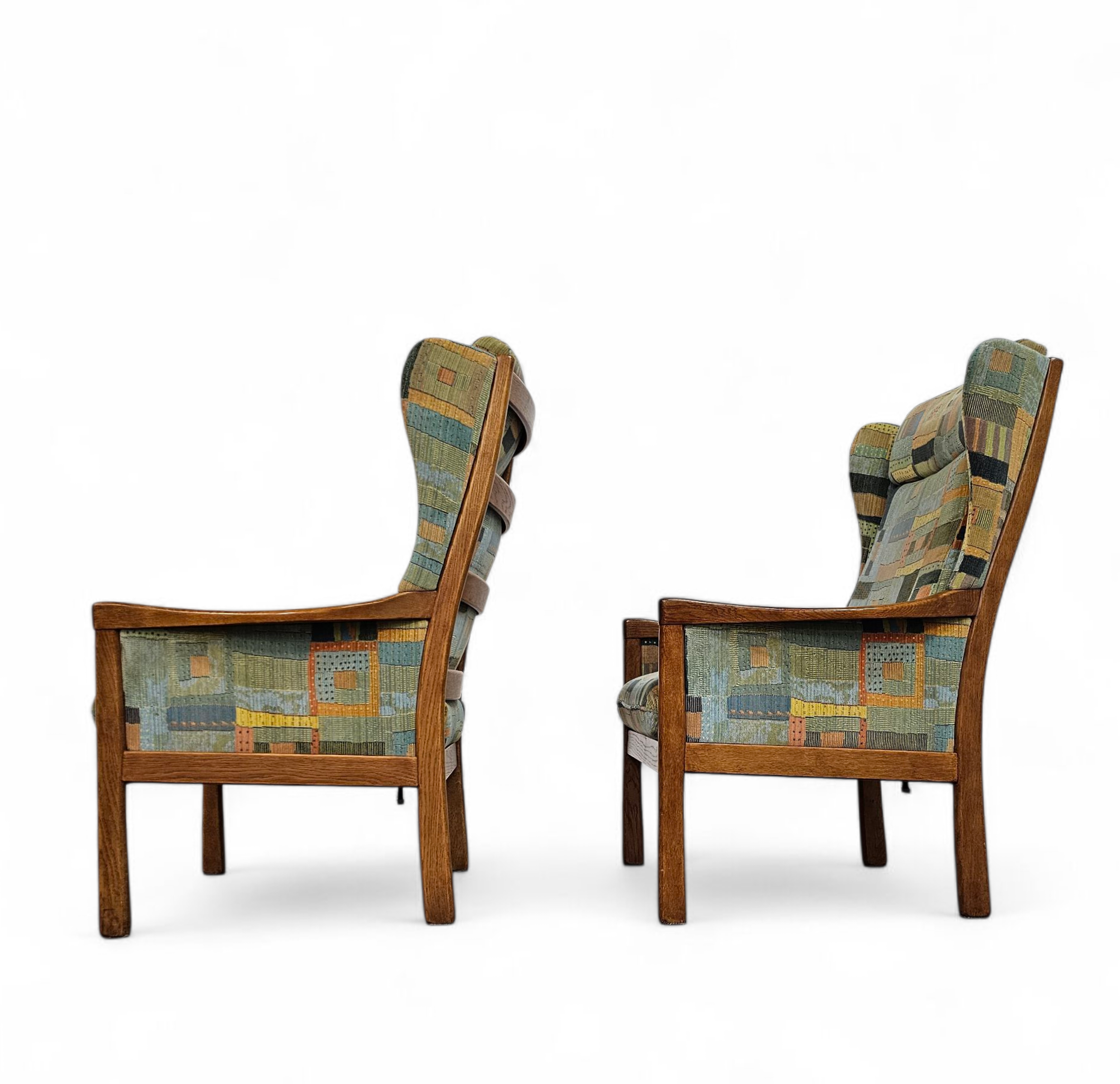 2 X Casala Wingback / Lounge / Armchair In Top Condition / 4 Small Cushions / 1960s image 11