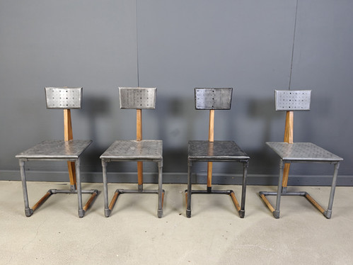 Vintage Industrial Chairs, 1970s - Set Of 4 image 4