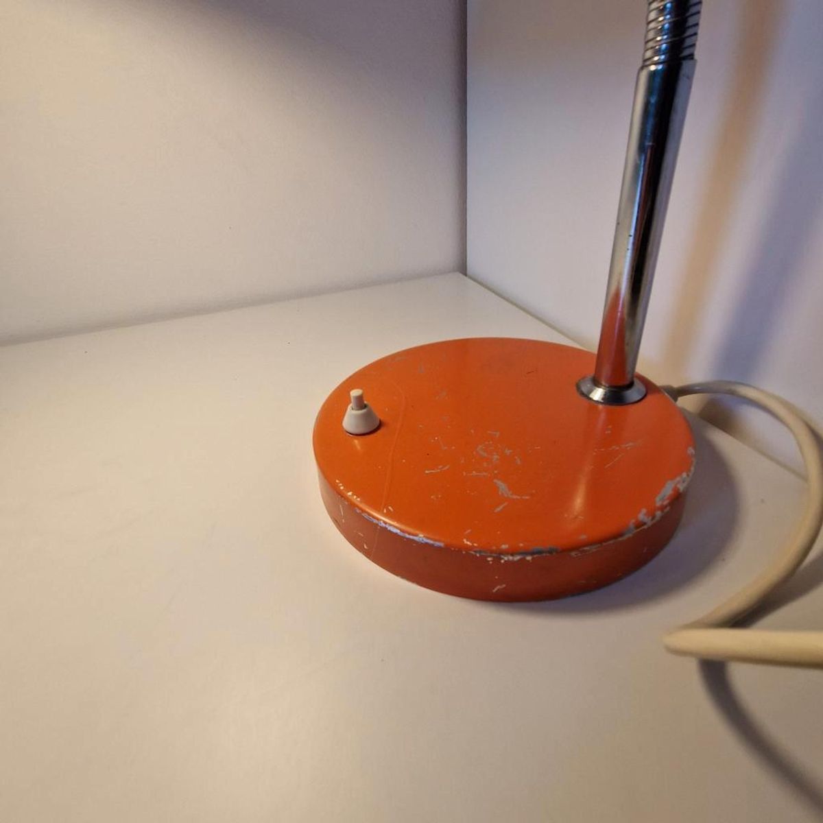Vintage Bureaulamp Oranje Lamp Desklight Jaren 70 Retro Lamp image 6