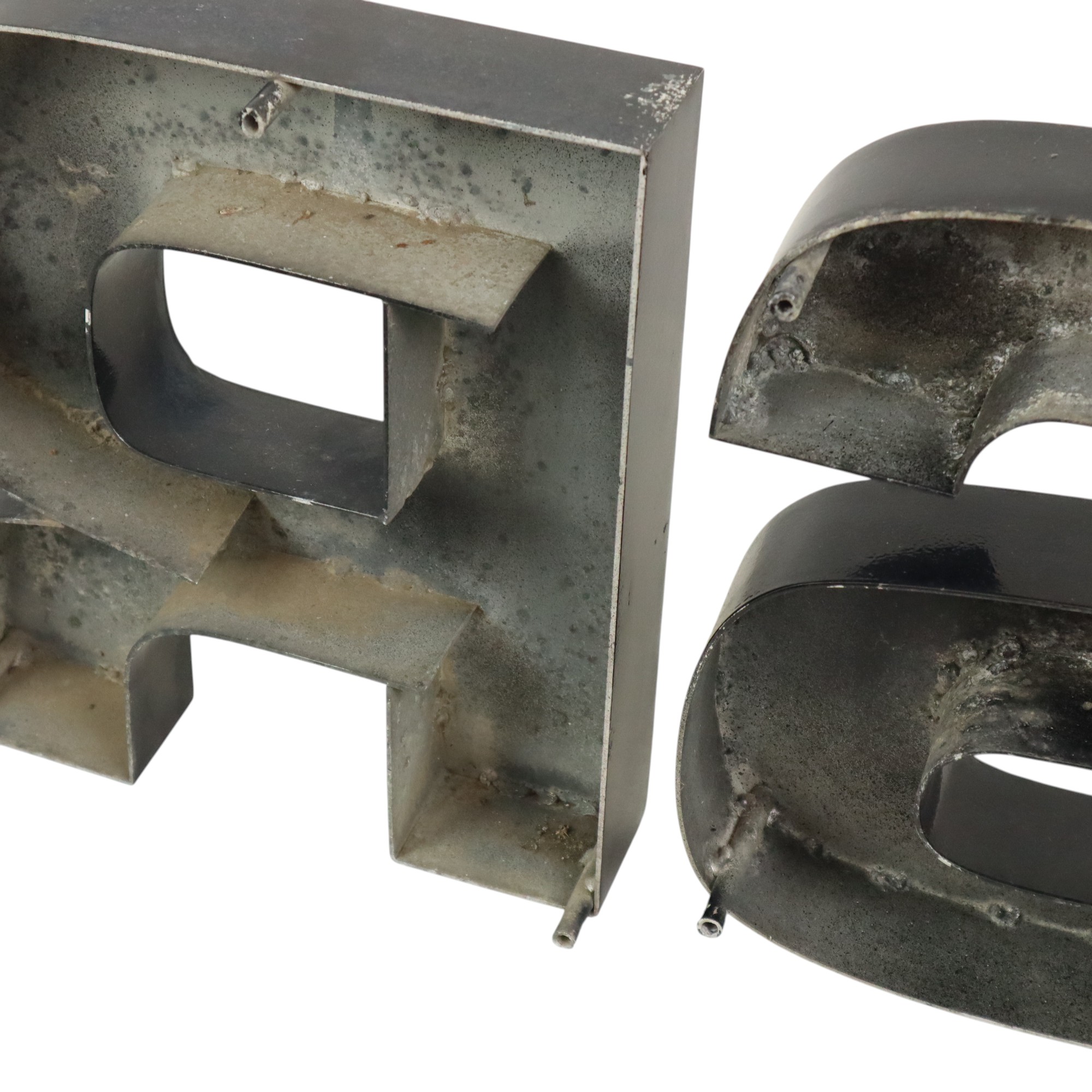 Grote Metalen Letters Cars Zwart Gelakt Reclame Mancave image 17