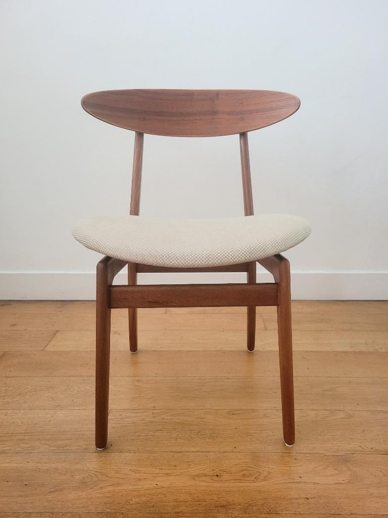 Vintage Deense Eetkamerstoel In Teak 1960 image 6